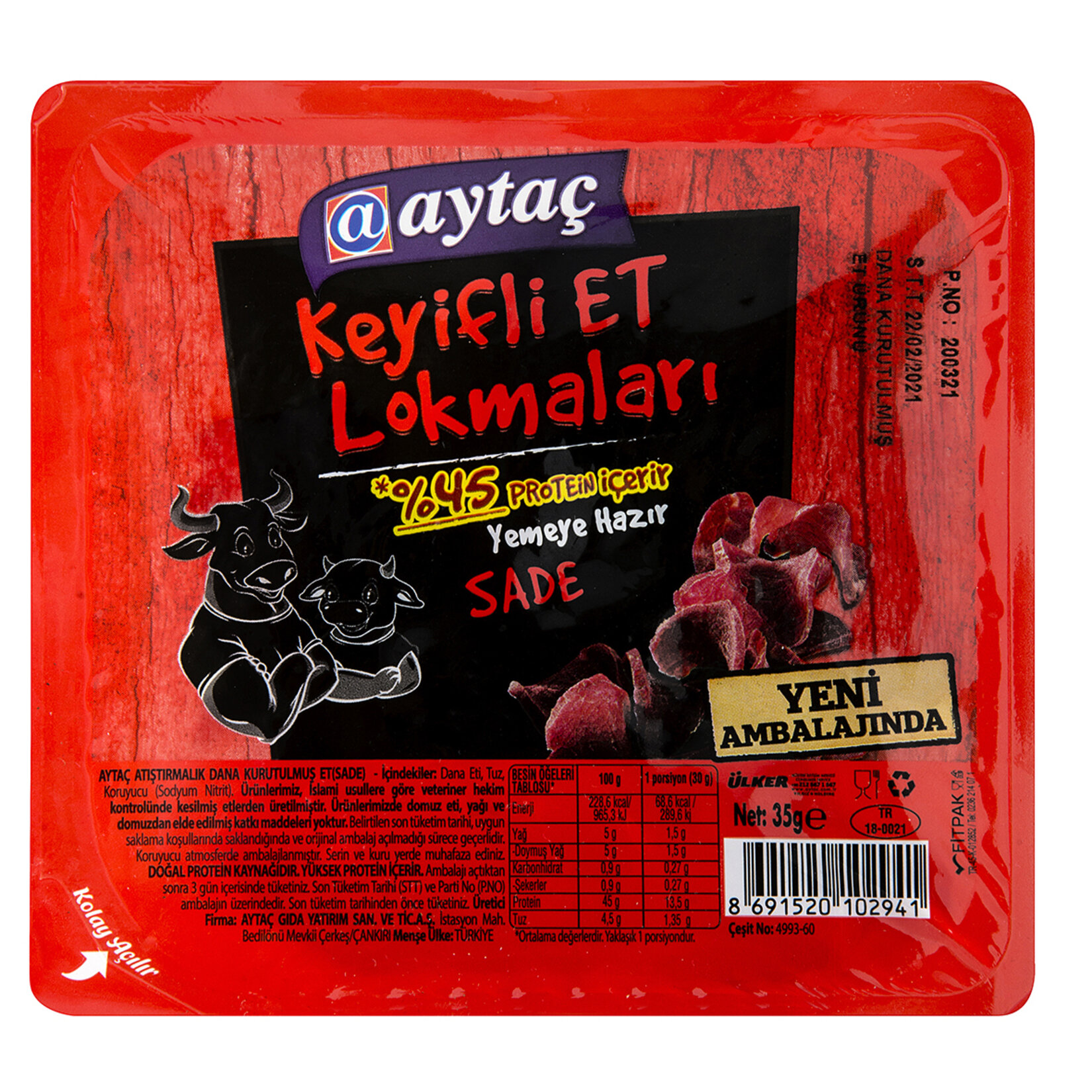 Aytaç Keyifli Et Lokmaları Sade 35 G