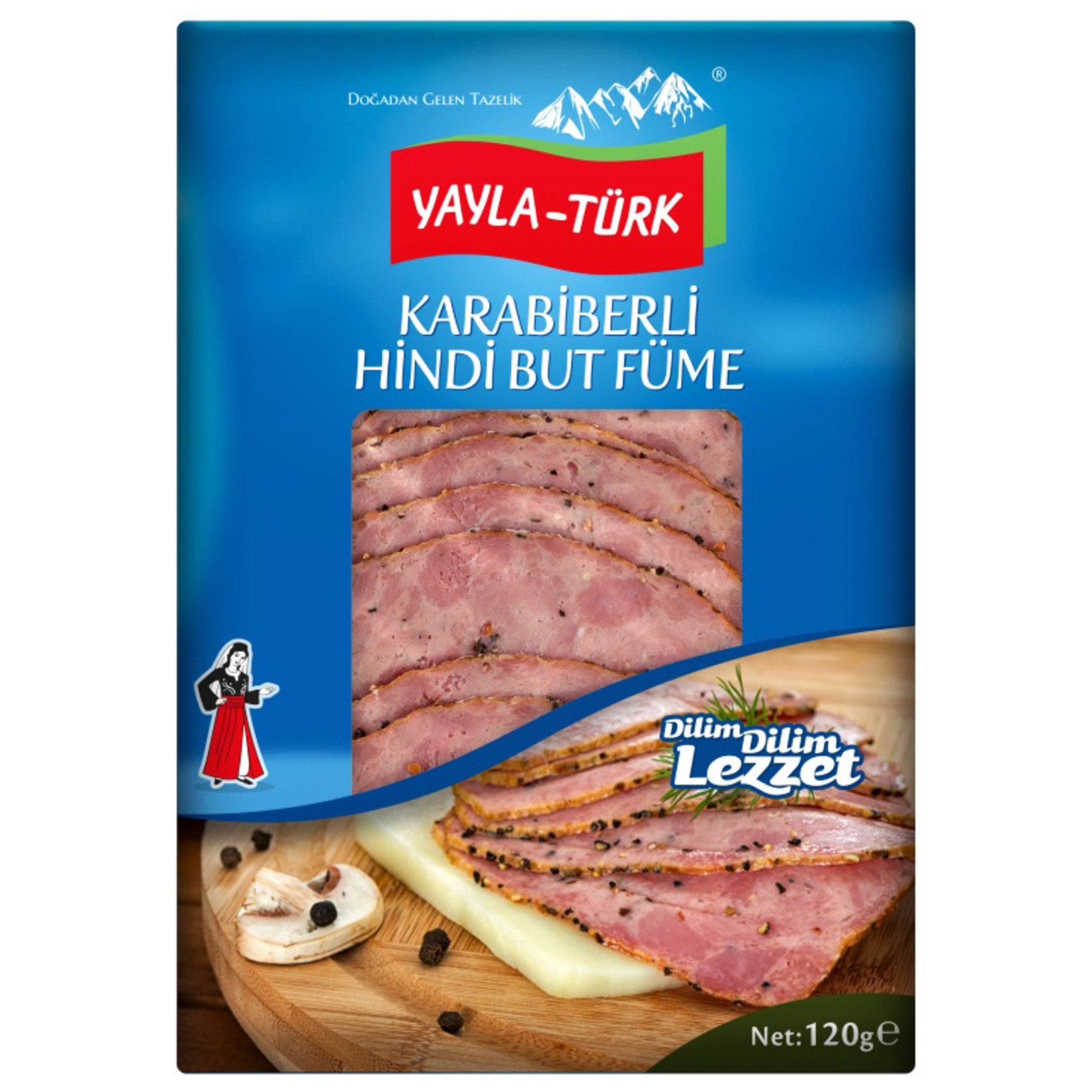 Yayla - Türk Karabiberli Hindi But Füme 120 G