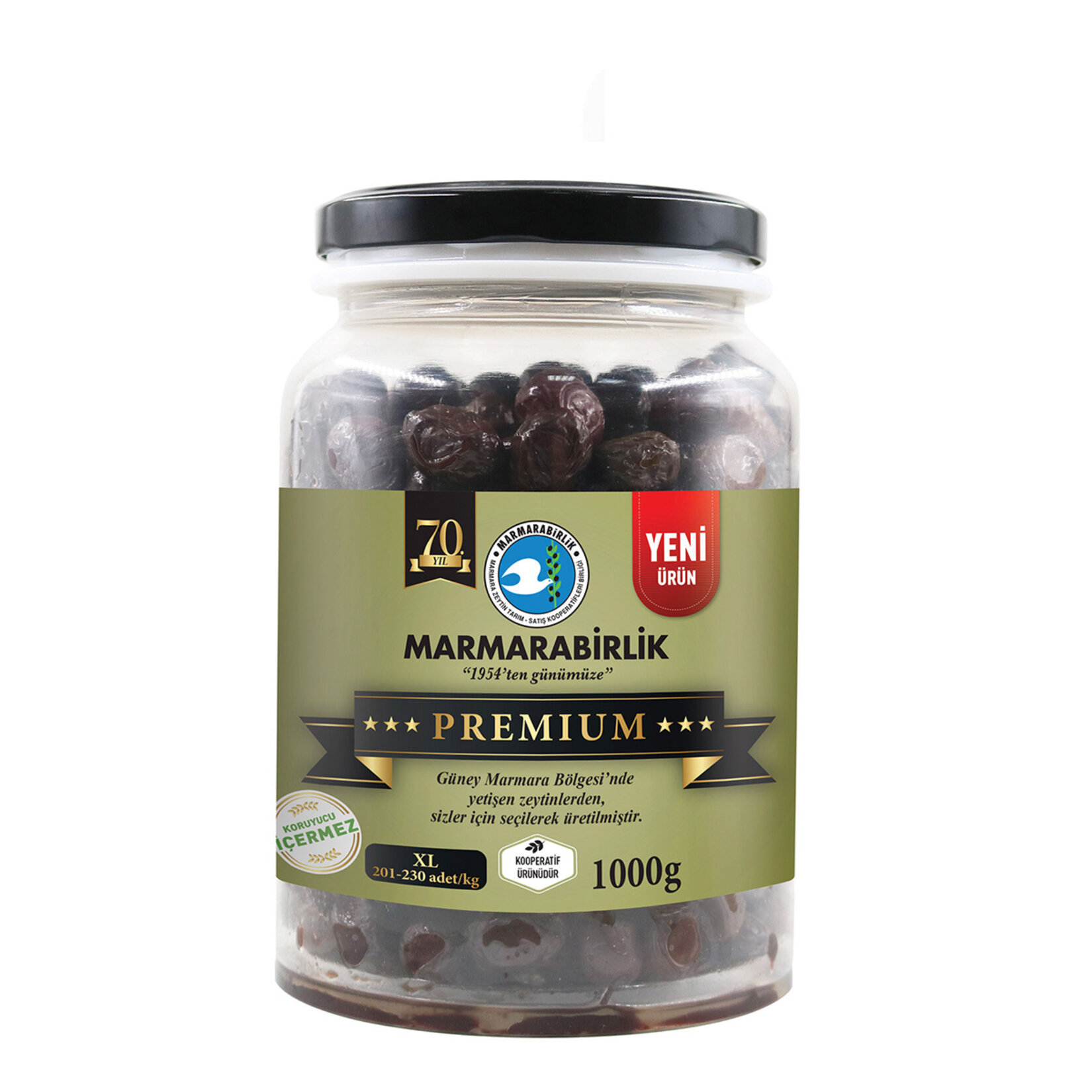 Marmarabirlik Premium Xl 201-230 Yağlı Zeytin 1.015 Kg