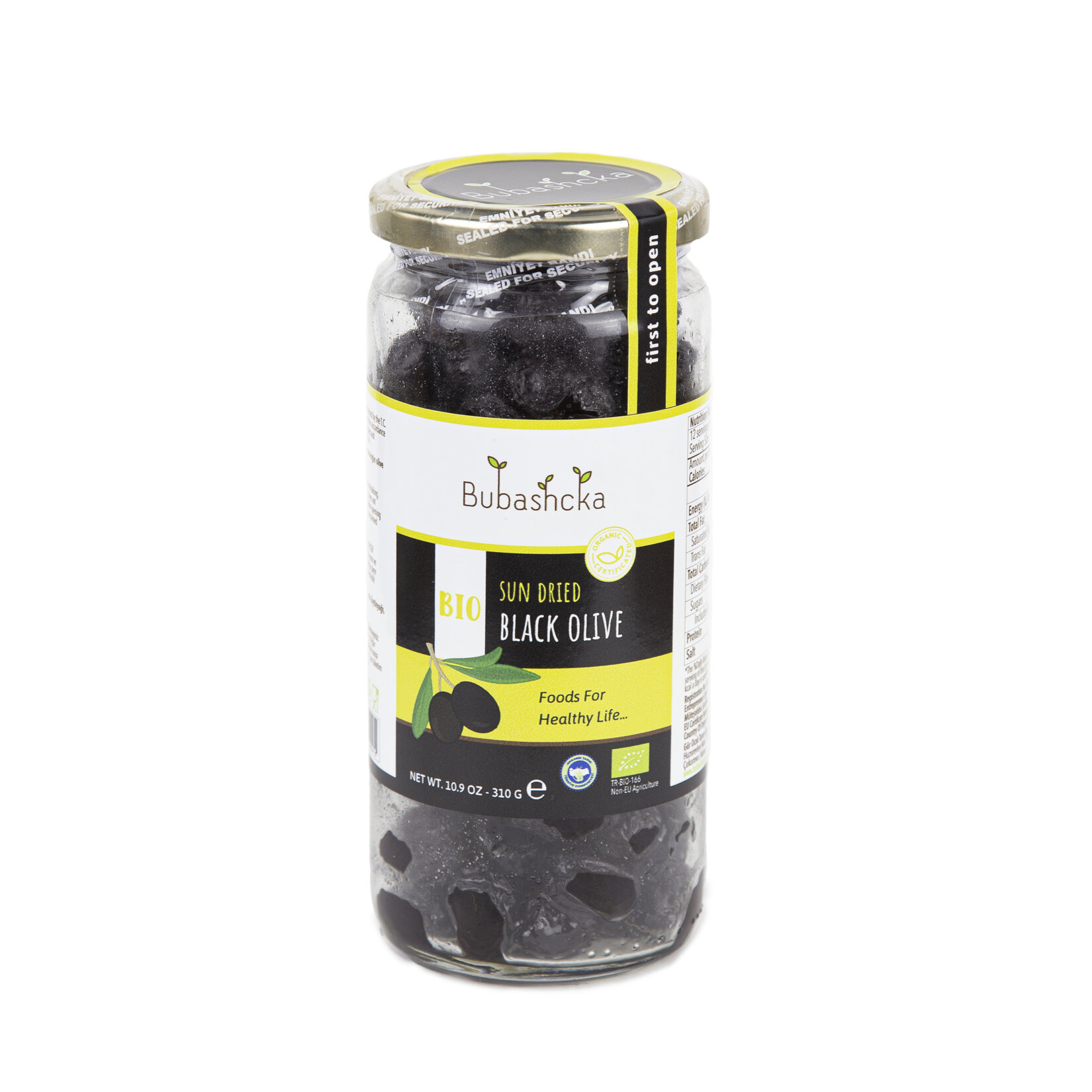 Bubashcka Doğal Kurutulmuş Siyah Zeytin 310 G - Görsel 1