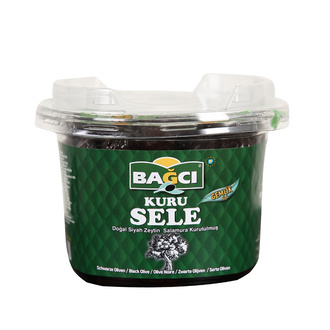Bağcı Kuru Sele Doğal Siyah Zeytin Salamura 400 g