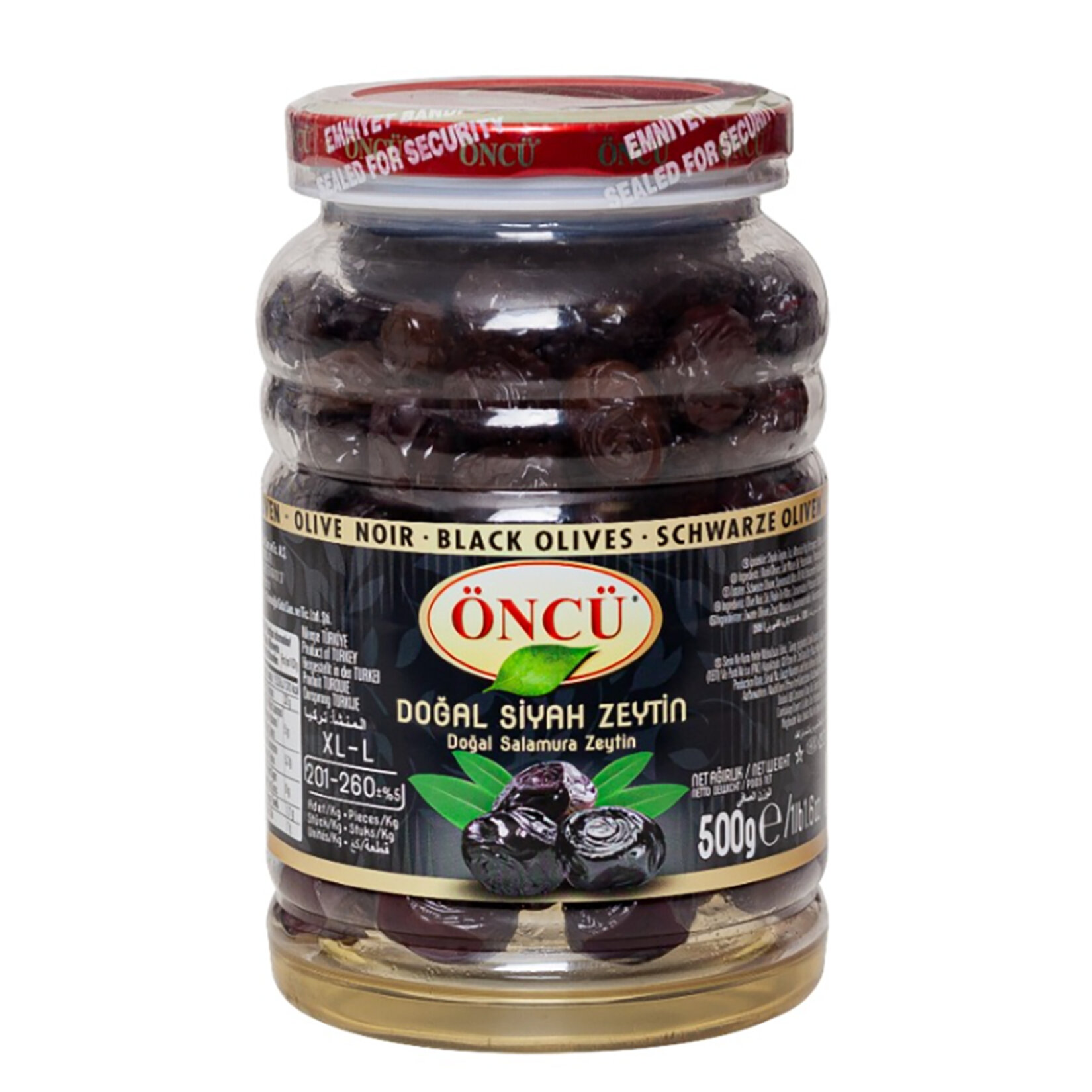 Öncü Siyah Zeytin Xl-l (201-260 Adet/kg) 500 G