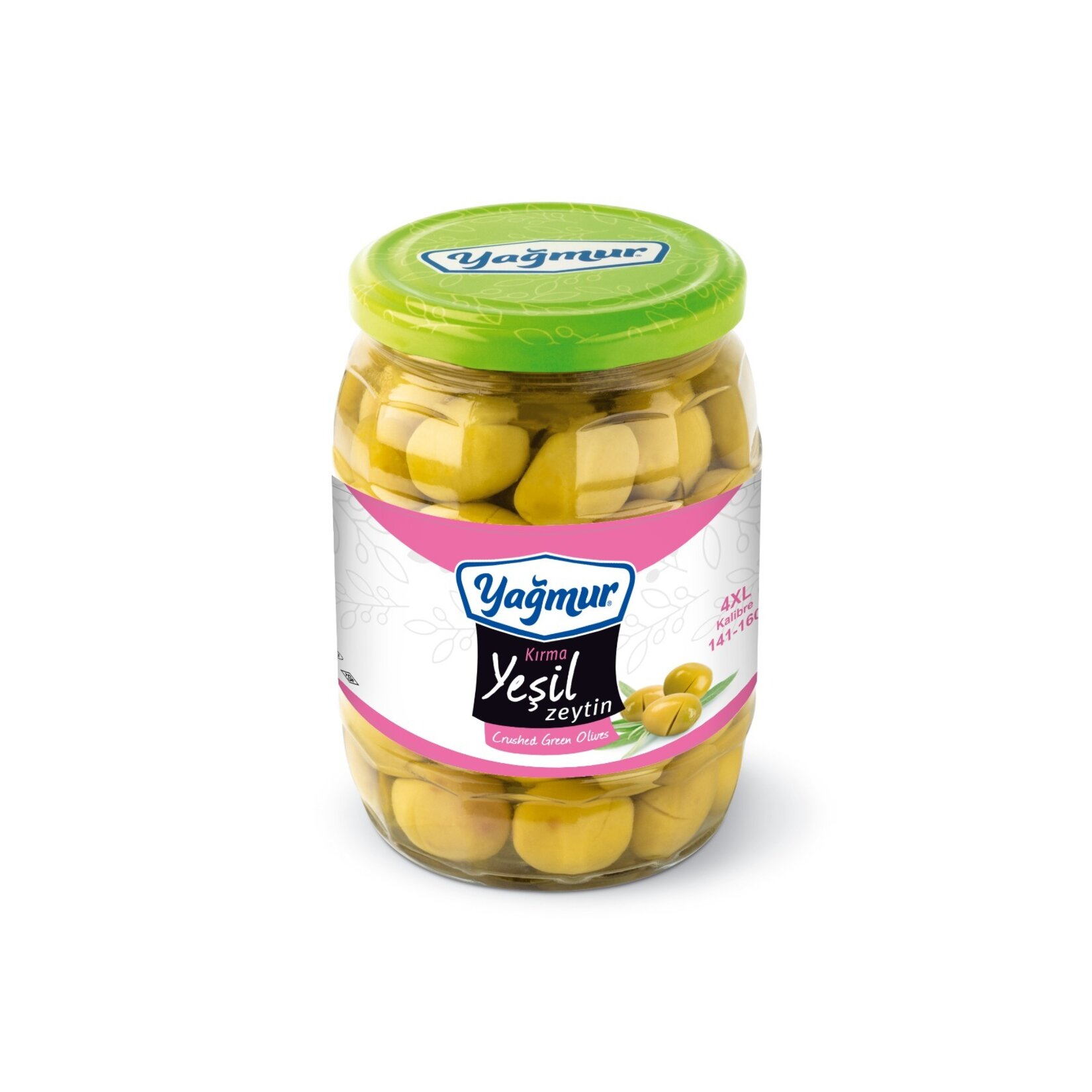 Yağmur Kırma Yeşil Zeytin (141-160) Cam 400 G