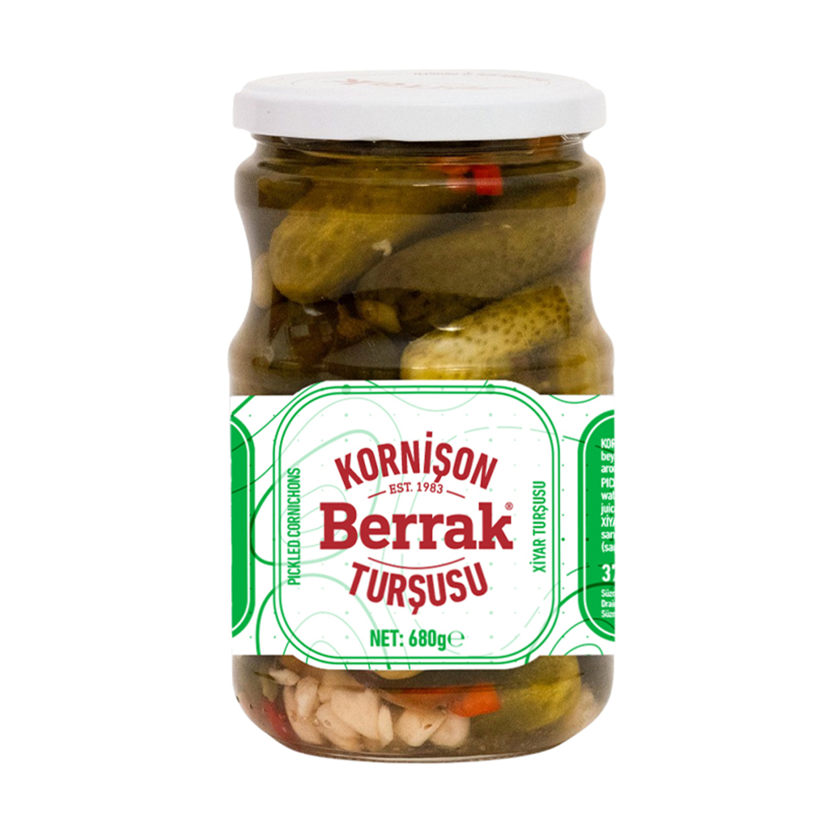 Berrak Kornişon Turşu 680 G