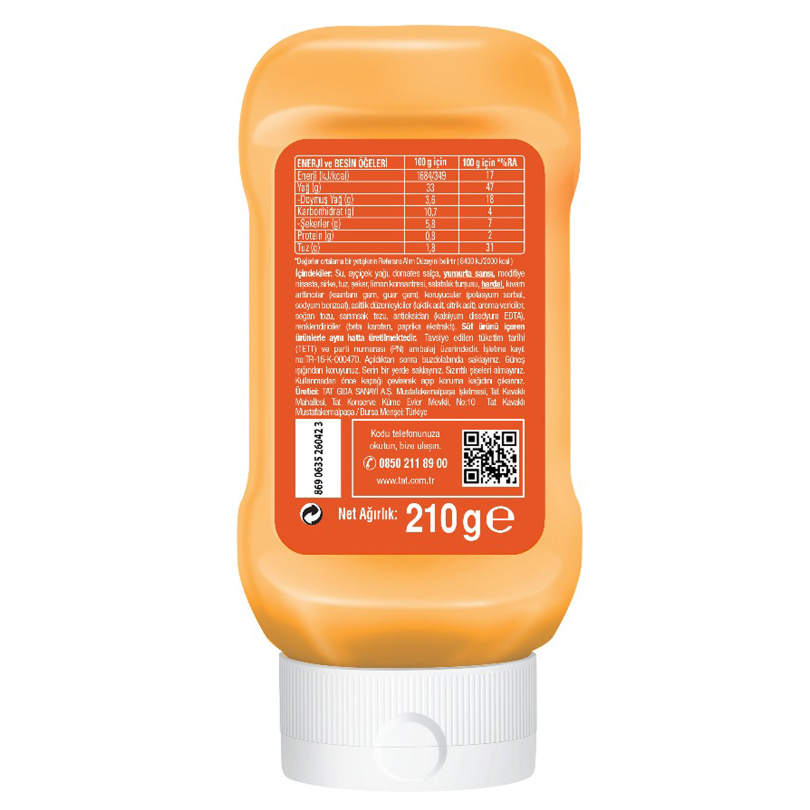 Tat Burger Sos 210 G - Görsel 2