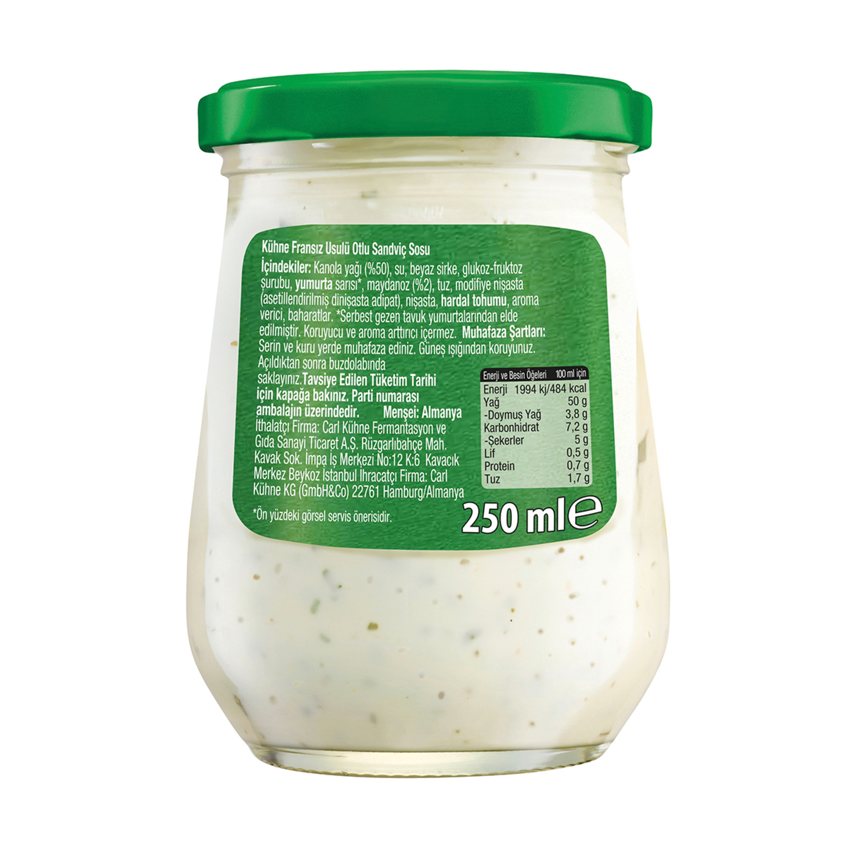 Kühne Fransız Usulü Remoulade Sos 250 Ml - Görsel 2