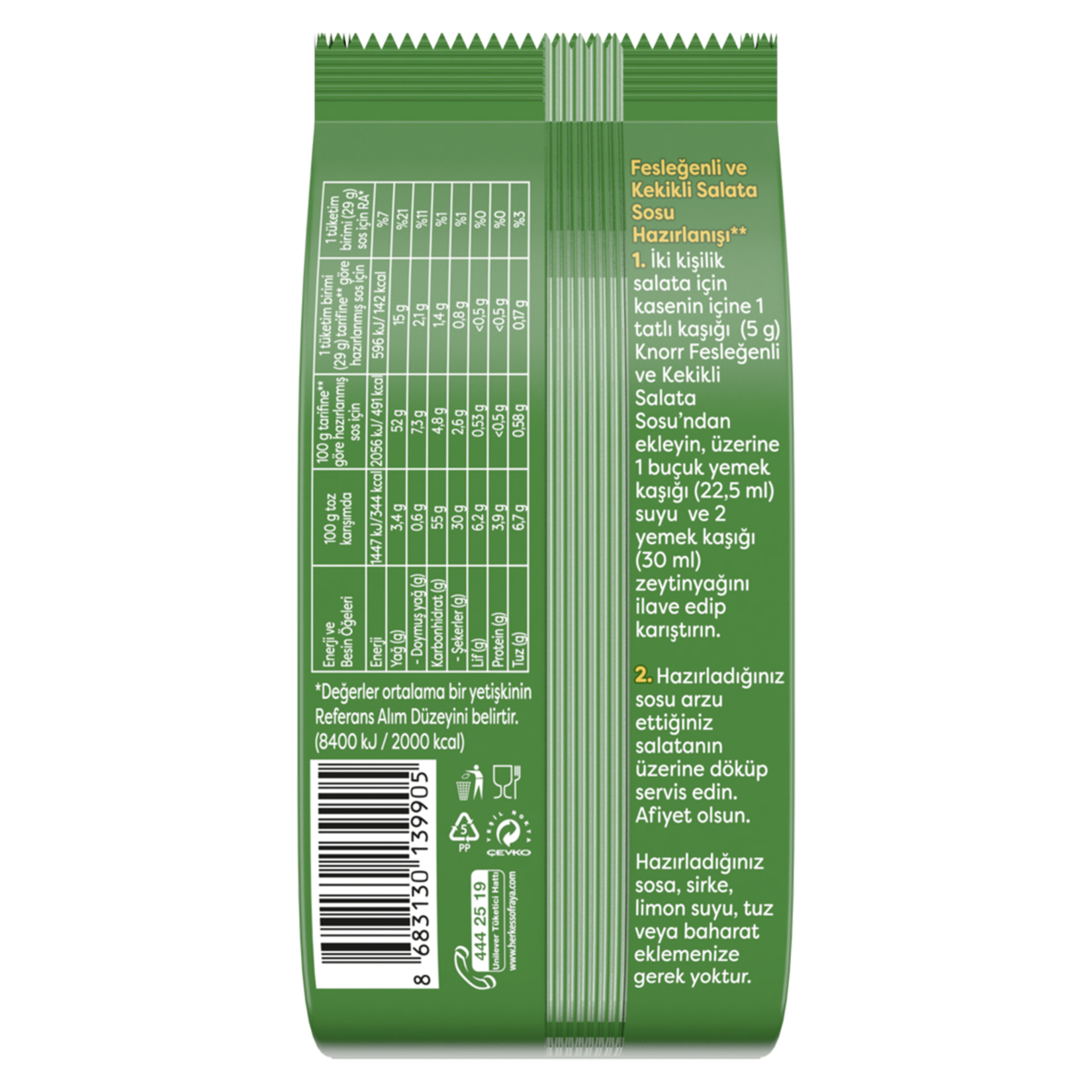 Knorr Kekikli ve Fesleğenli Salata Sosu 40 G - Görsel 2