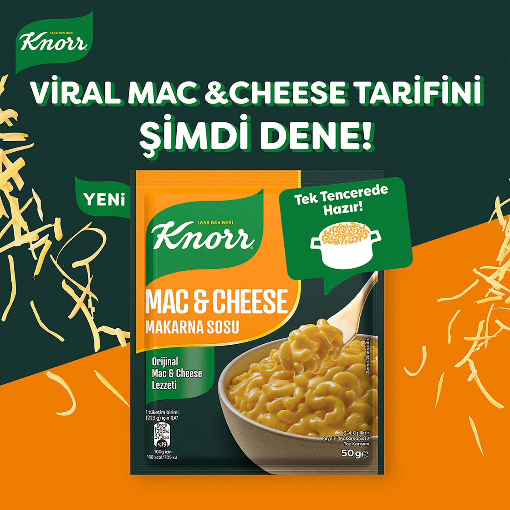 Knorr Mac & Cheese Makarna Sosu 50 G - Görsel 3