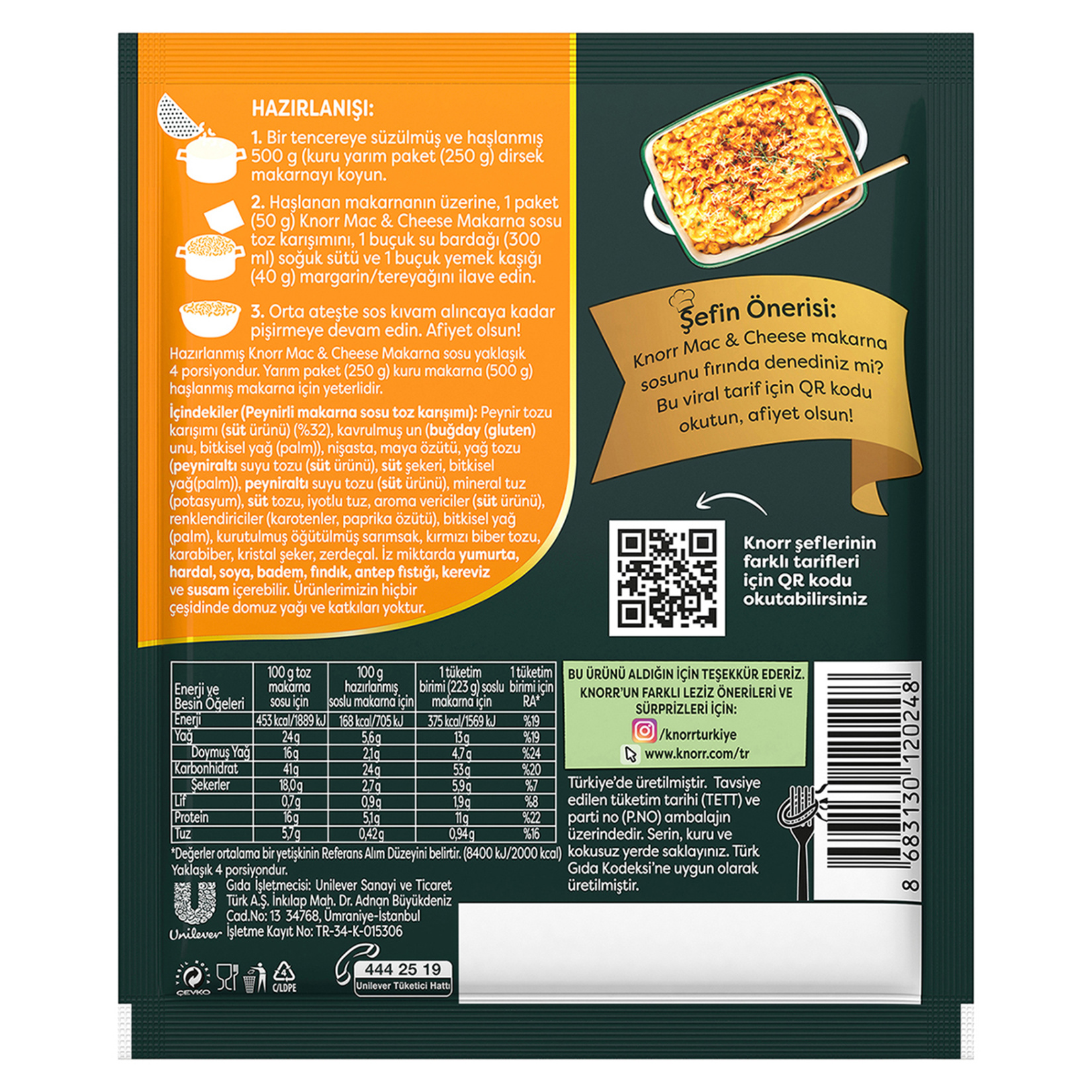 Knorr Mac & Cheese Makarna Sosu 50 G - Görsel 5