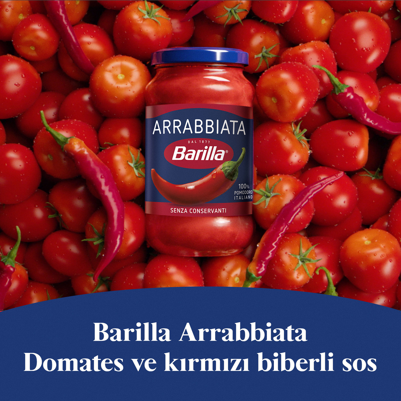 Barilla Acılı ve Domatesli (Arabbiata) Makarna Sosu 400 G - Görsel 3
