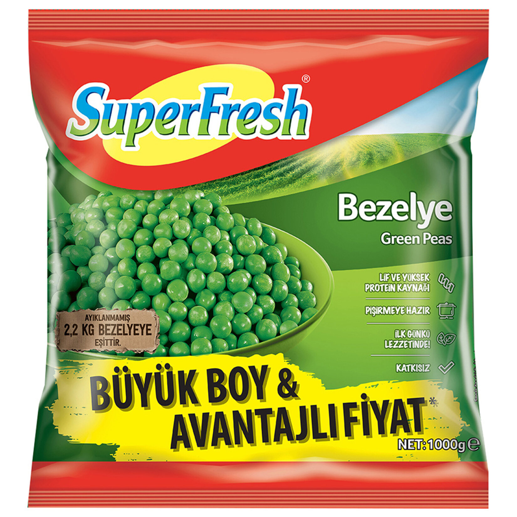 Superfresh Bezelye 1 Kg