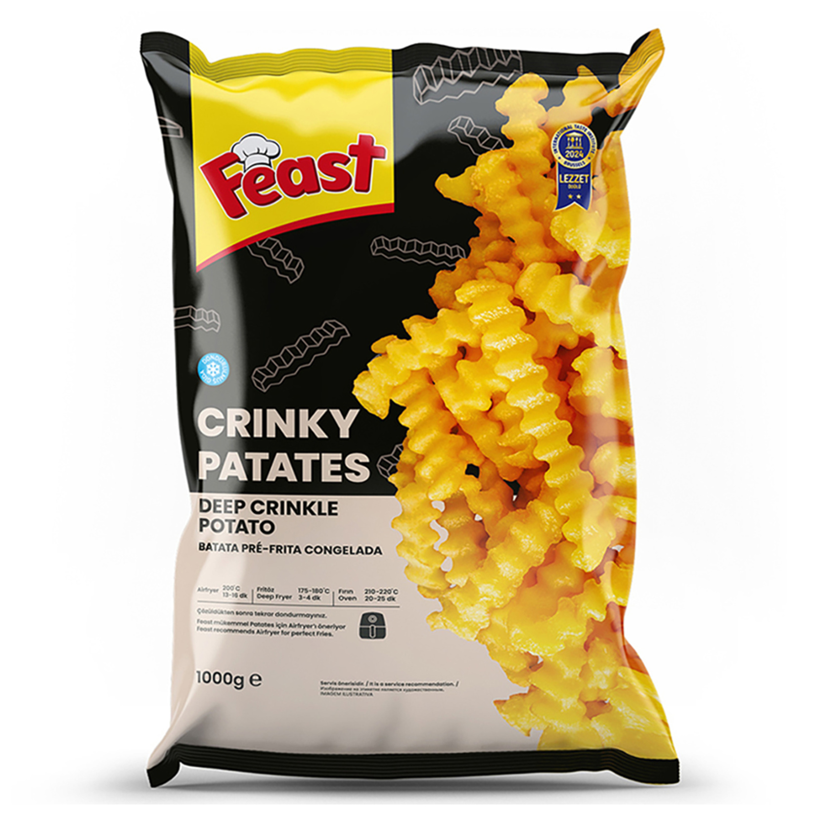 Feast Dondurulmuş Crinky Patates 1 Kg