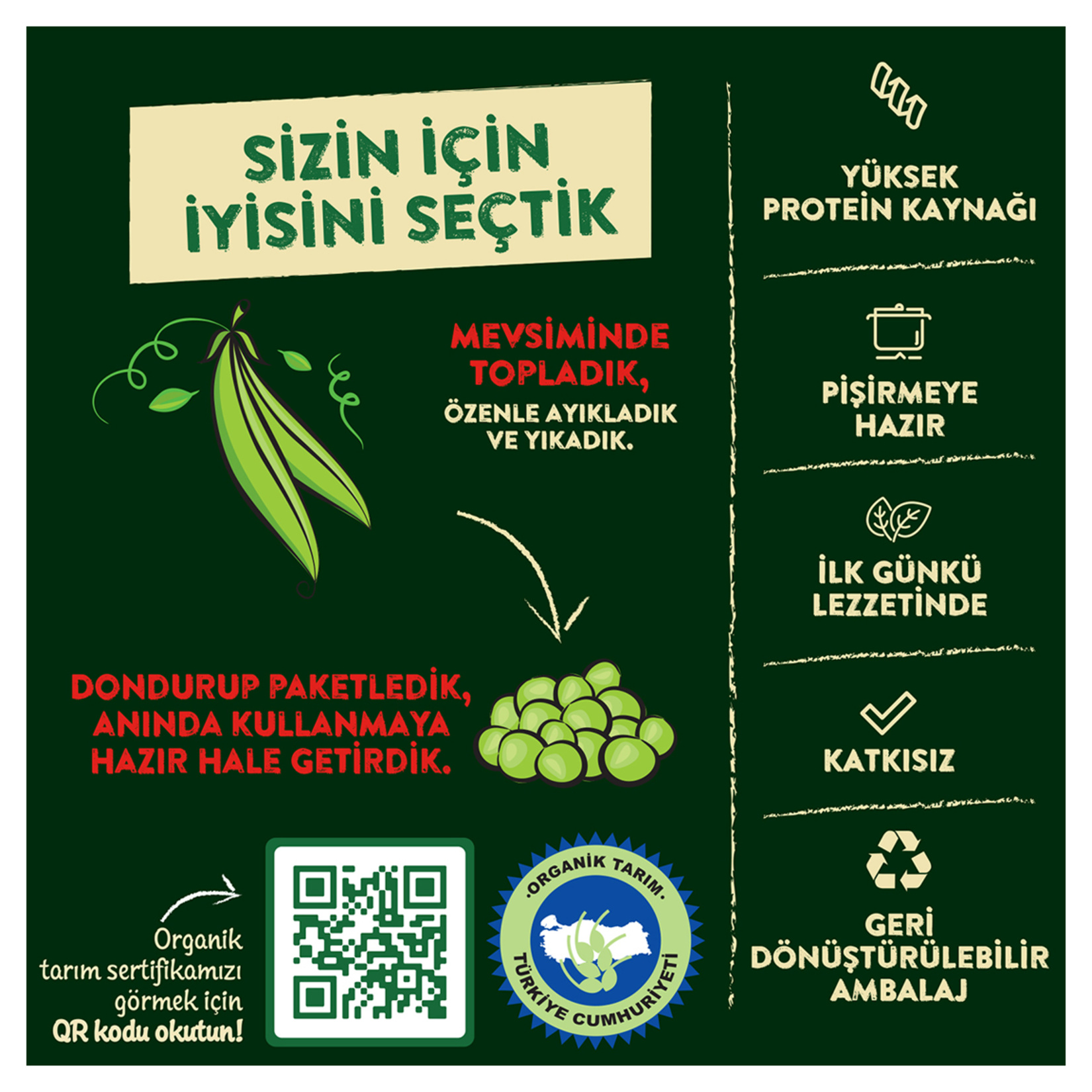 SuperFresh Organik Bezelye 450 G - Görsel 3