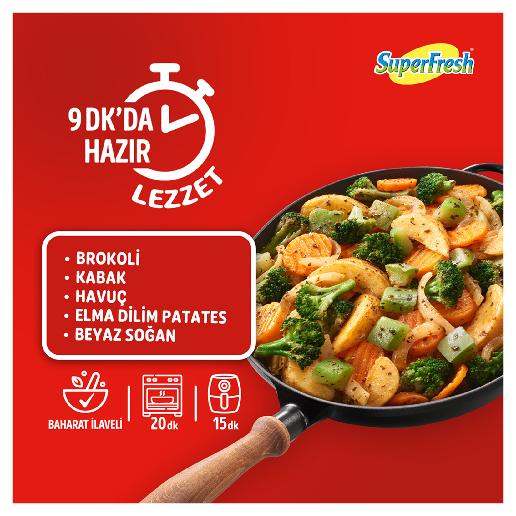 Superfresh Pratik Sebze Sote Mix 450 G - Görsel 2