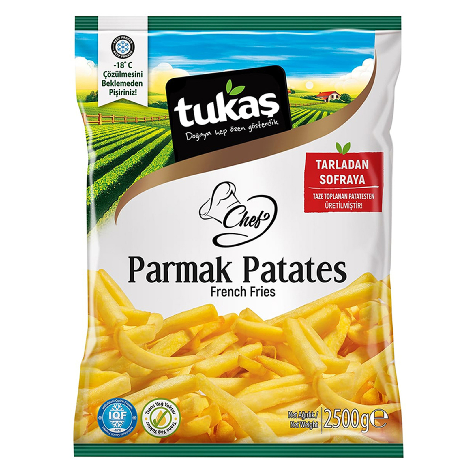 Tukaş Dondurulmuş Parmak Patates 2.5 Kg