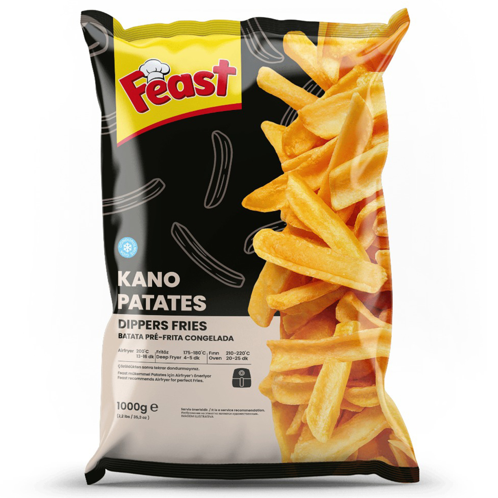 Feast Dondurulmuş Kano Patates 1 Kg - Görsel 1