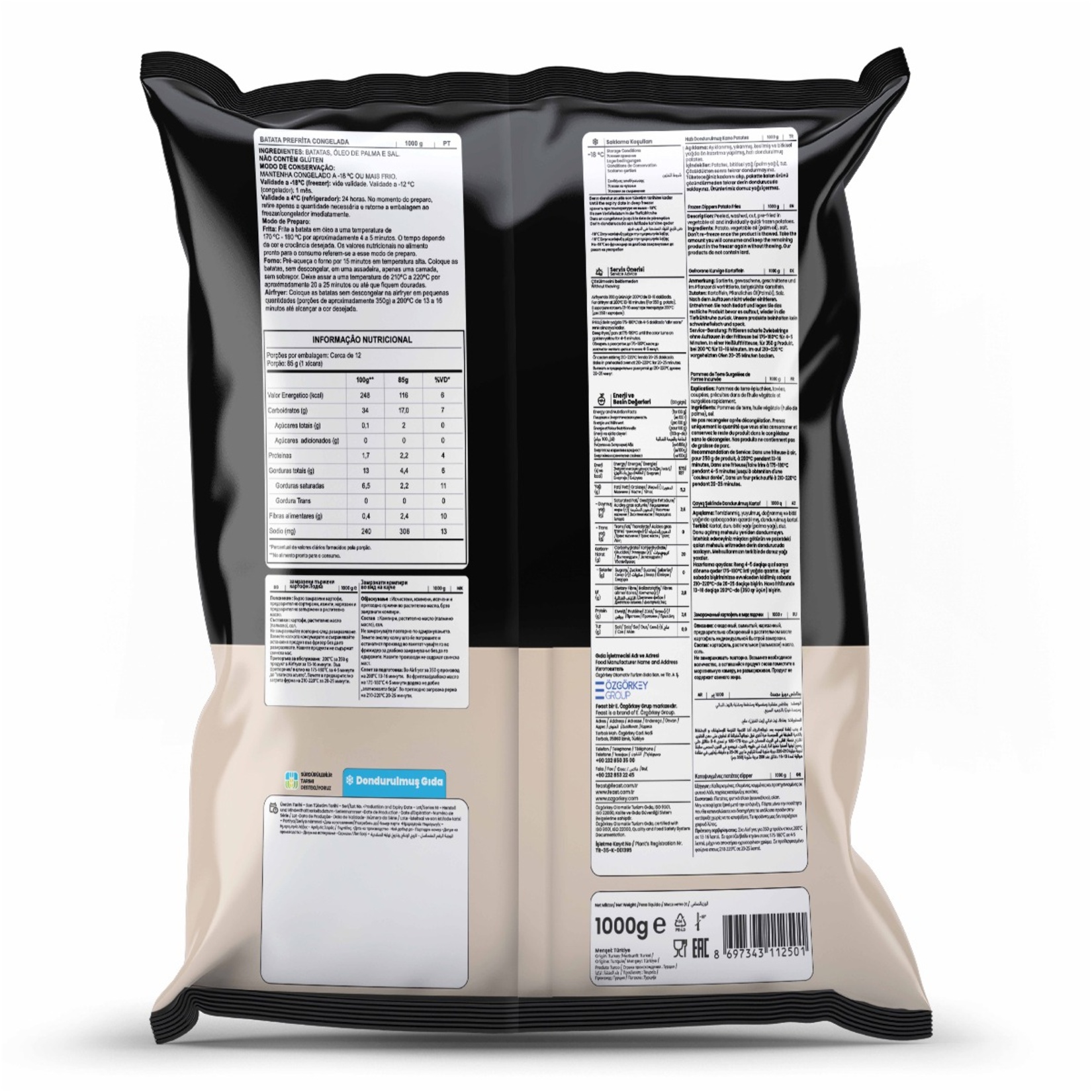 Feast Dondurulmuş Kano Patates 1 Kg - Görsel 2