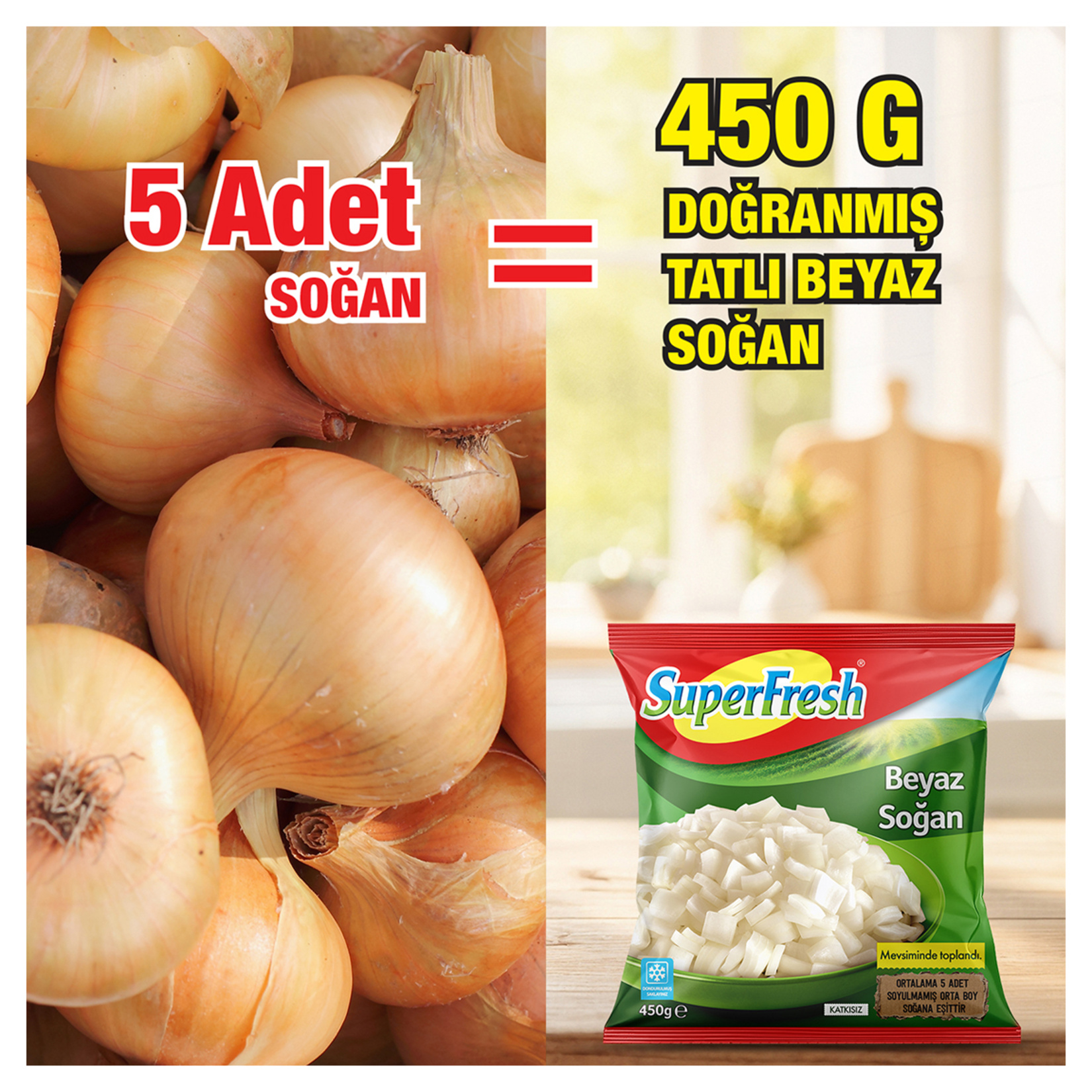 SuperFresh Tatlı Beyaz Soğan 450 G - Görsel 3