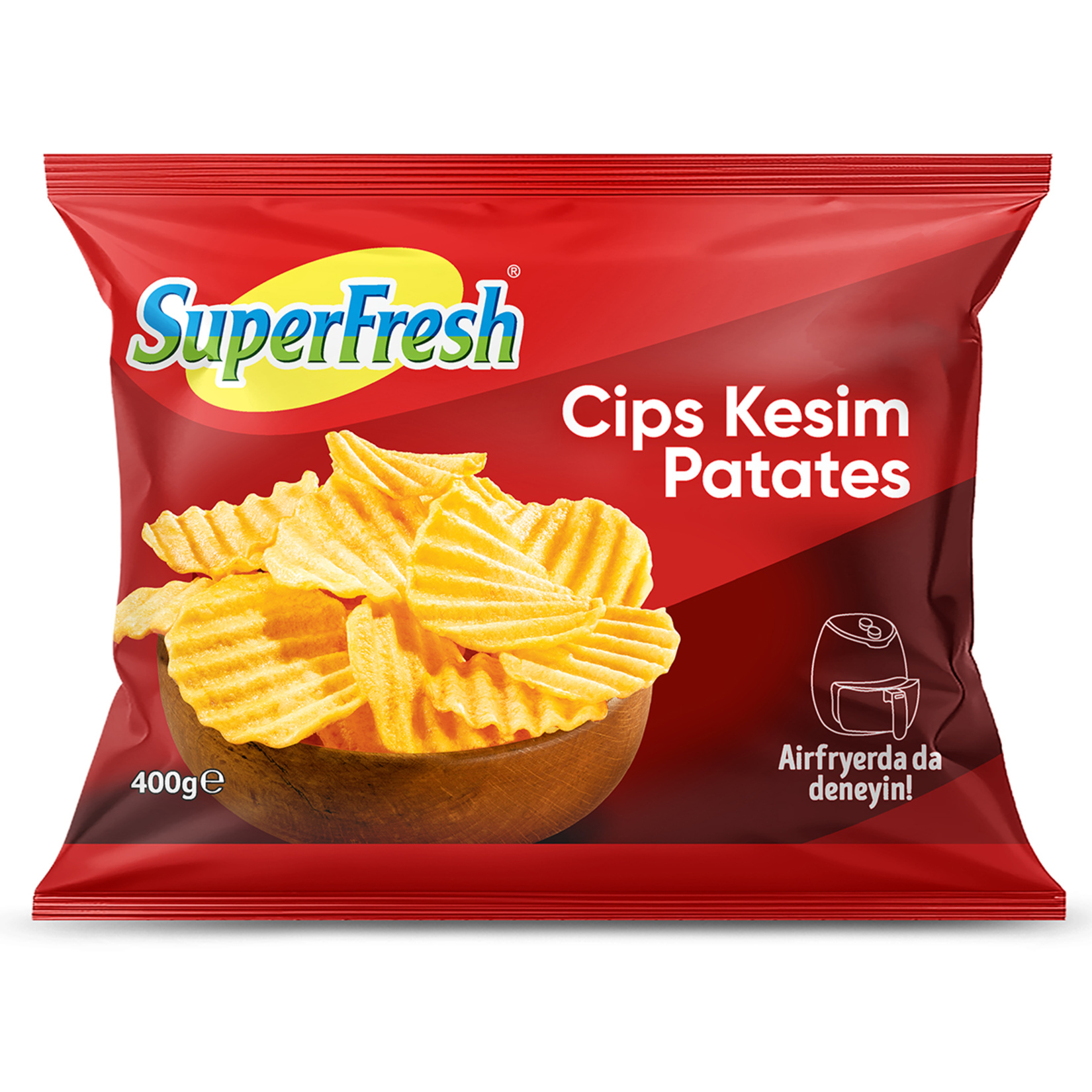 SuperFresh Patates Cips Kesim Patates 400 G - Görsel 1