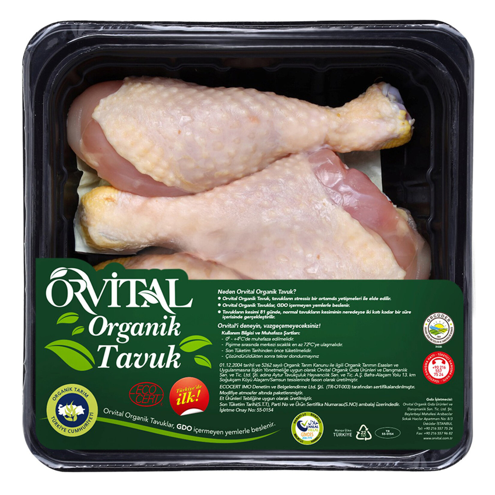 Orvital Organik Dondurulmuş Piliç Baget 550 G