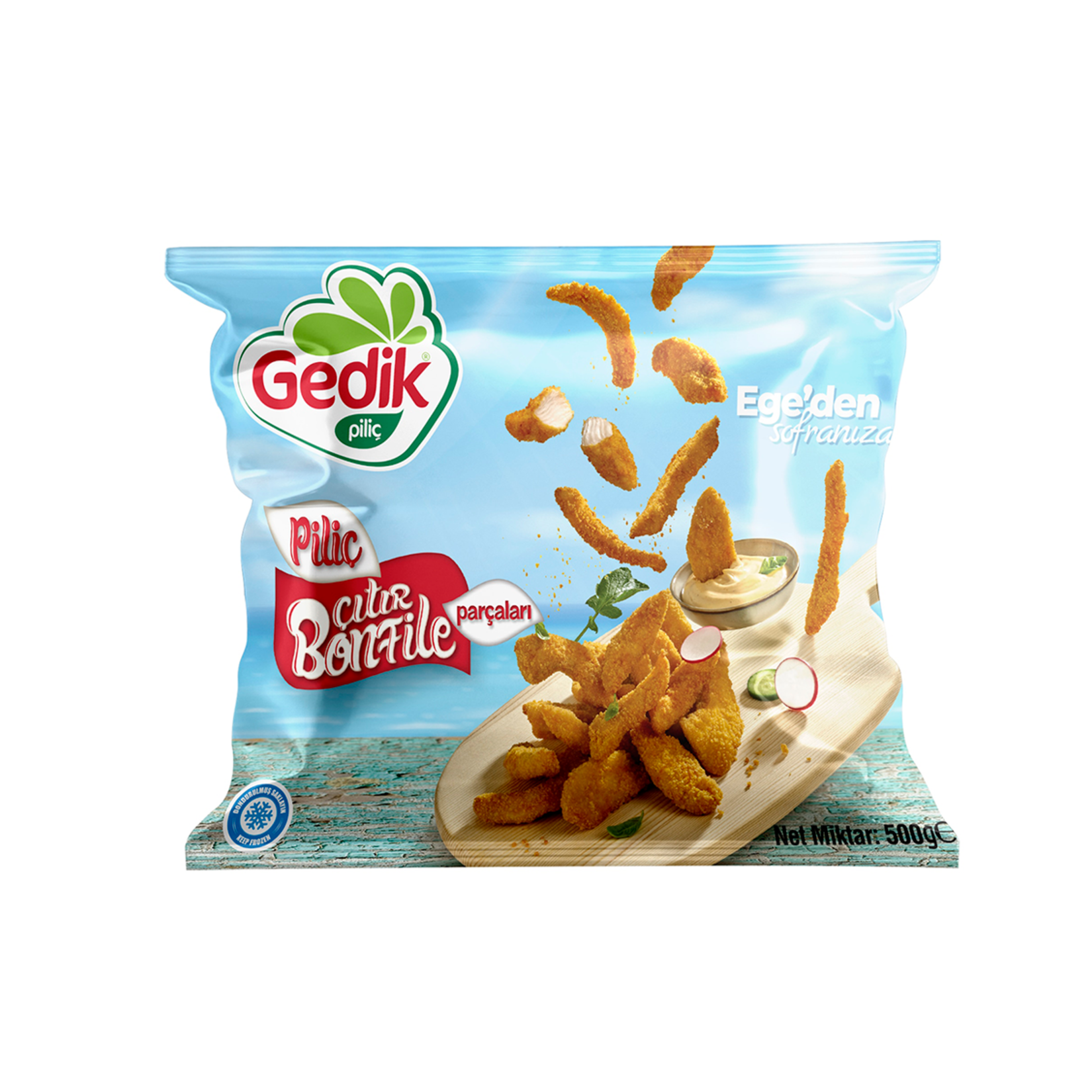 Gedik Piliç Dondurulmuş Piliç Bonfile Parçaları 500 G