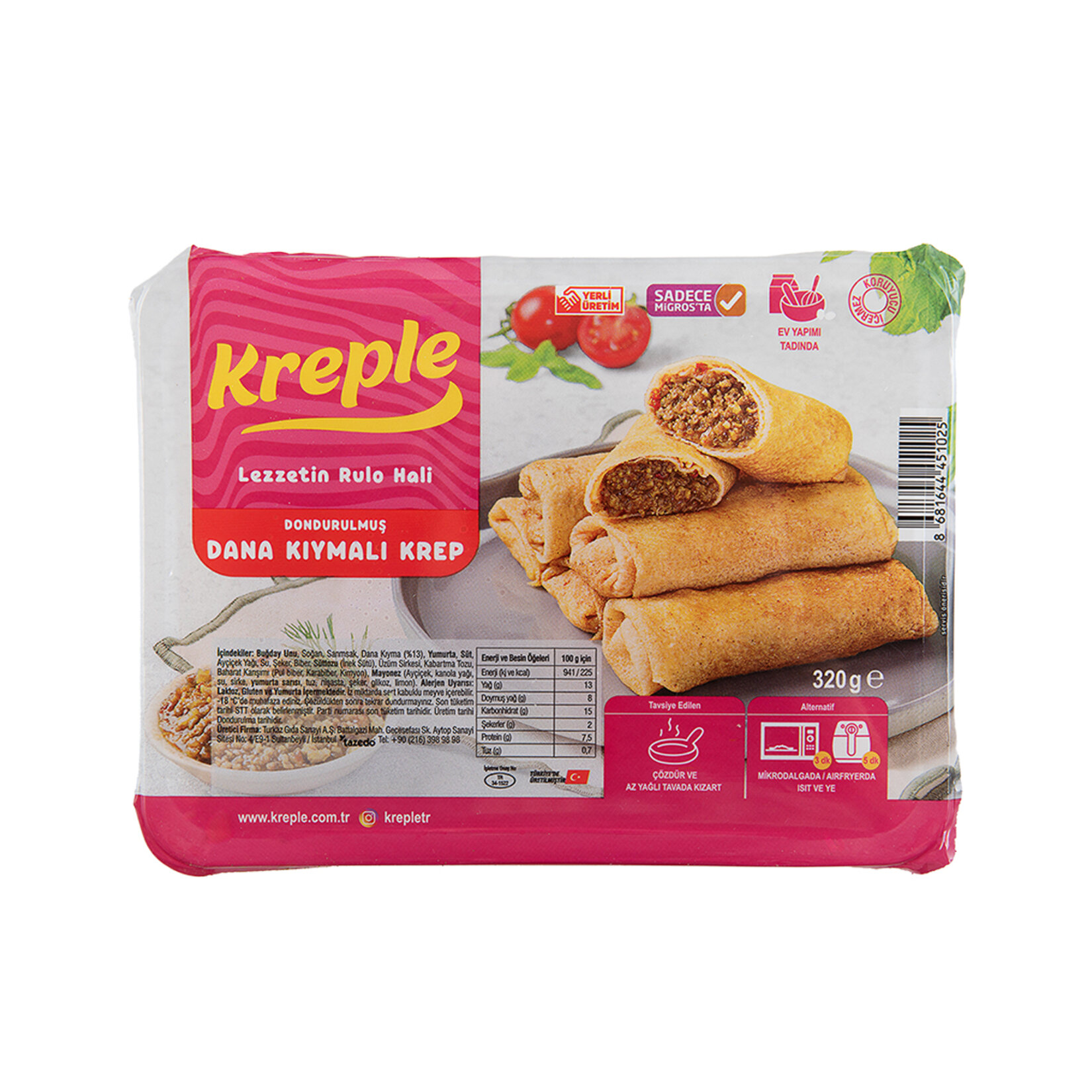Kreple Dana Kıymalı Krep 320 G