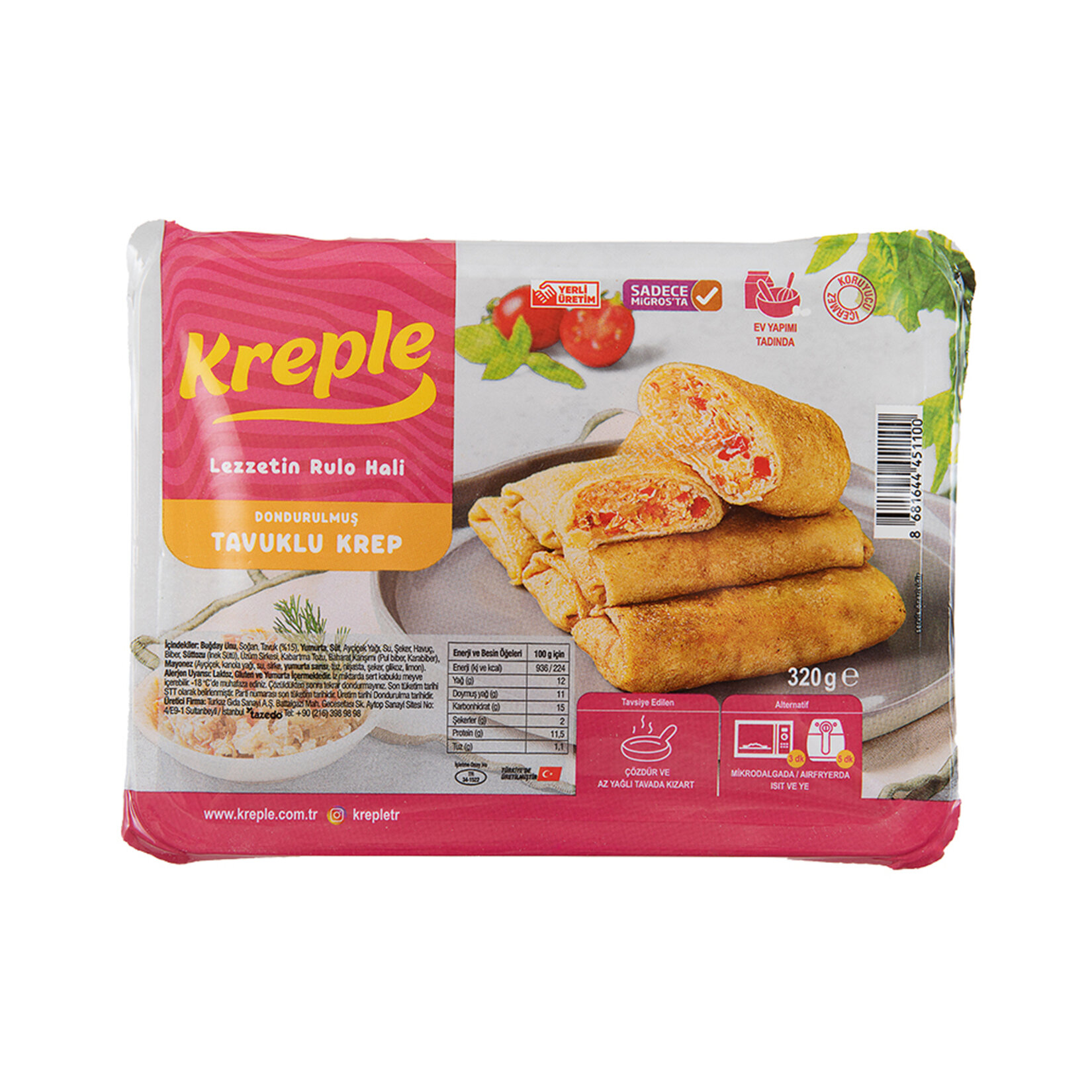 Kreple Tavuklu Krep 320 G