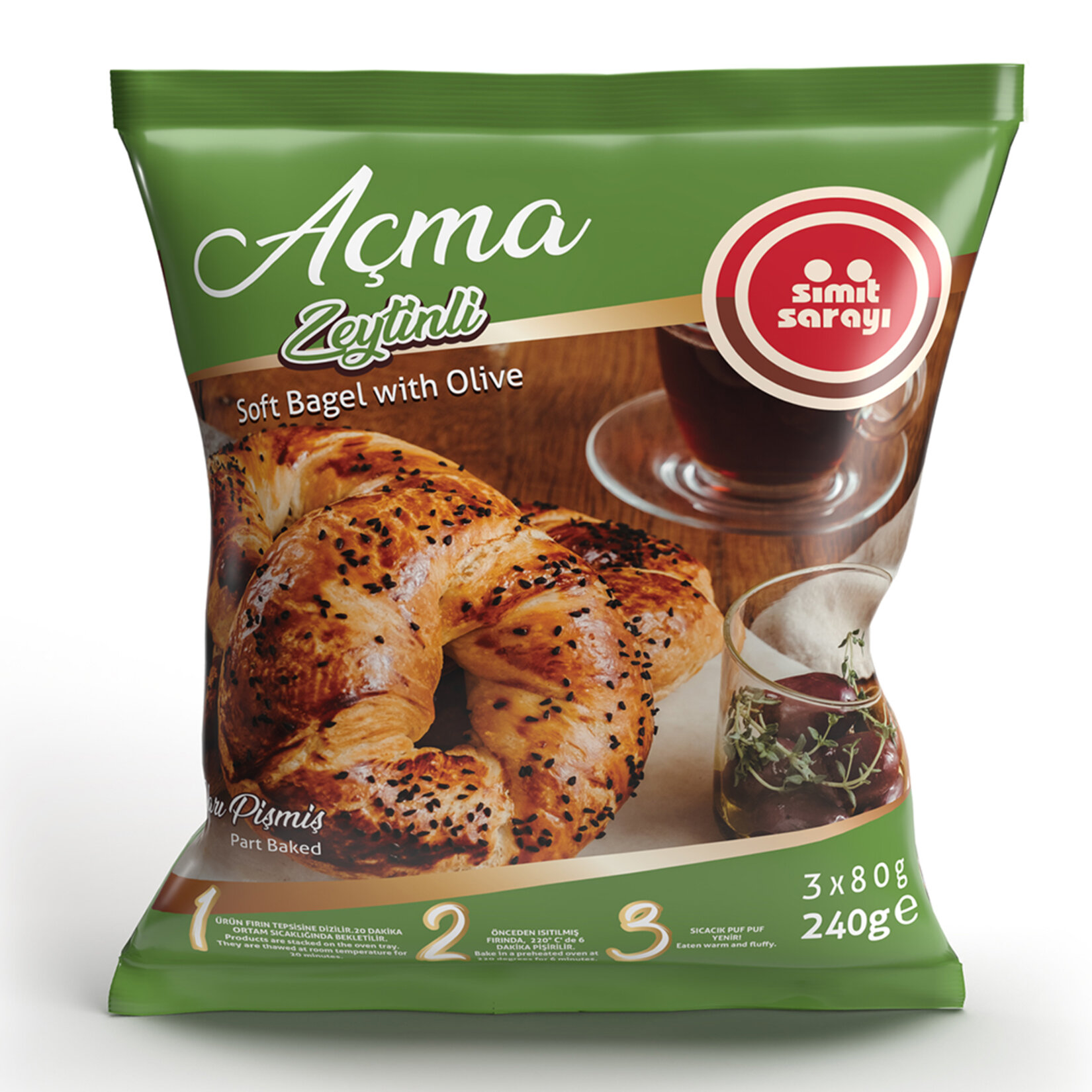 Simit Sarayı Zeytinli Açma 240 G