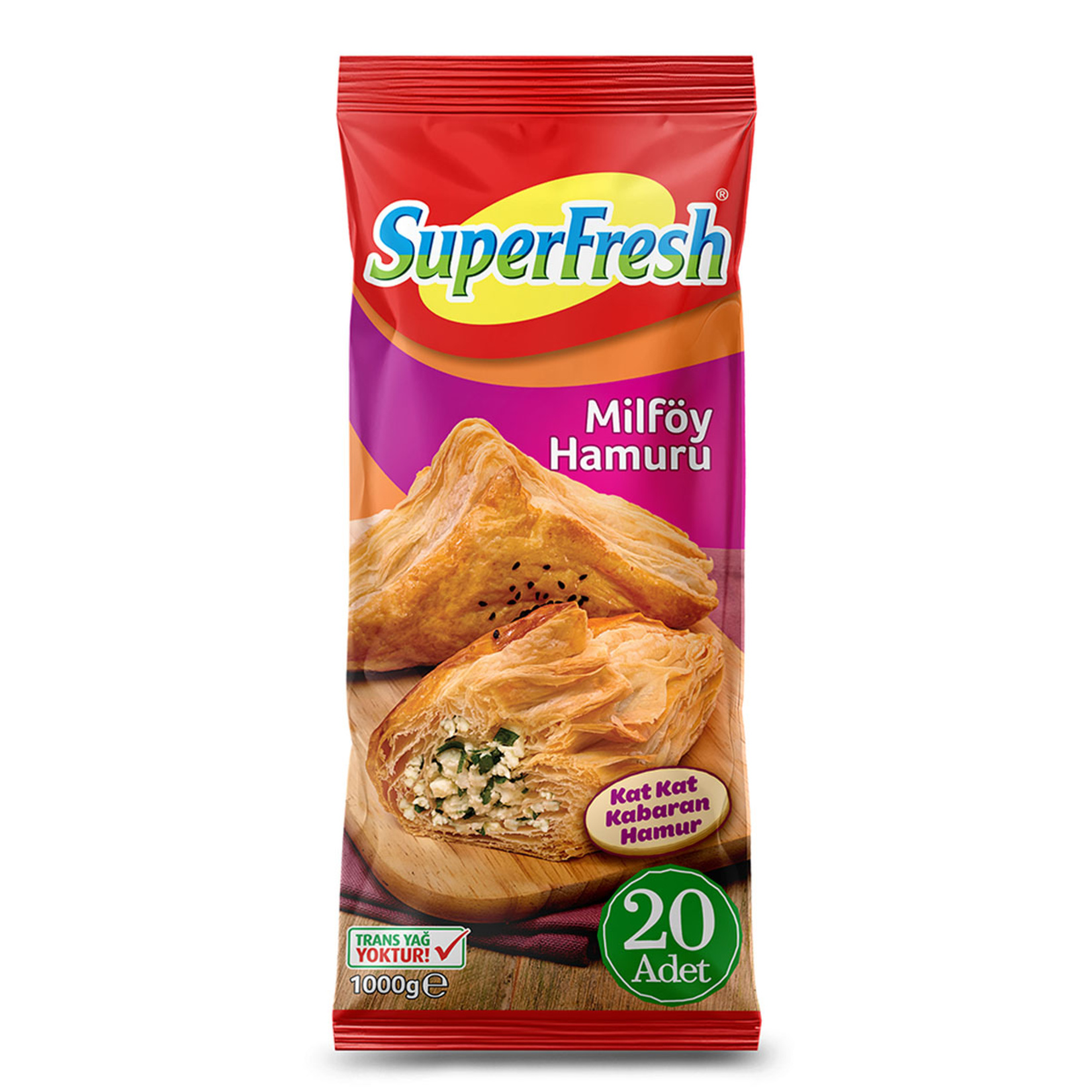 SuperFresh Milföy Hamuru 1 Kg - Görsel 1