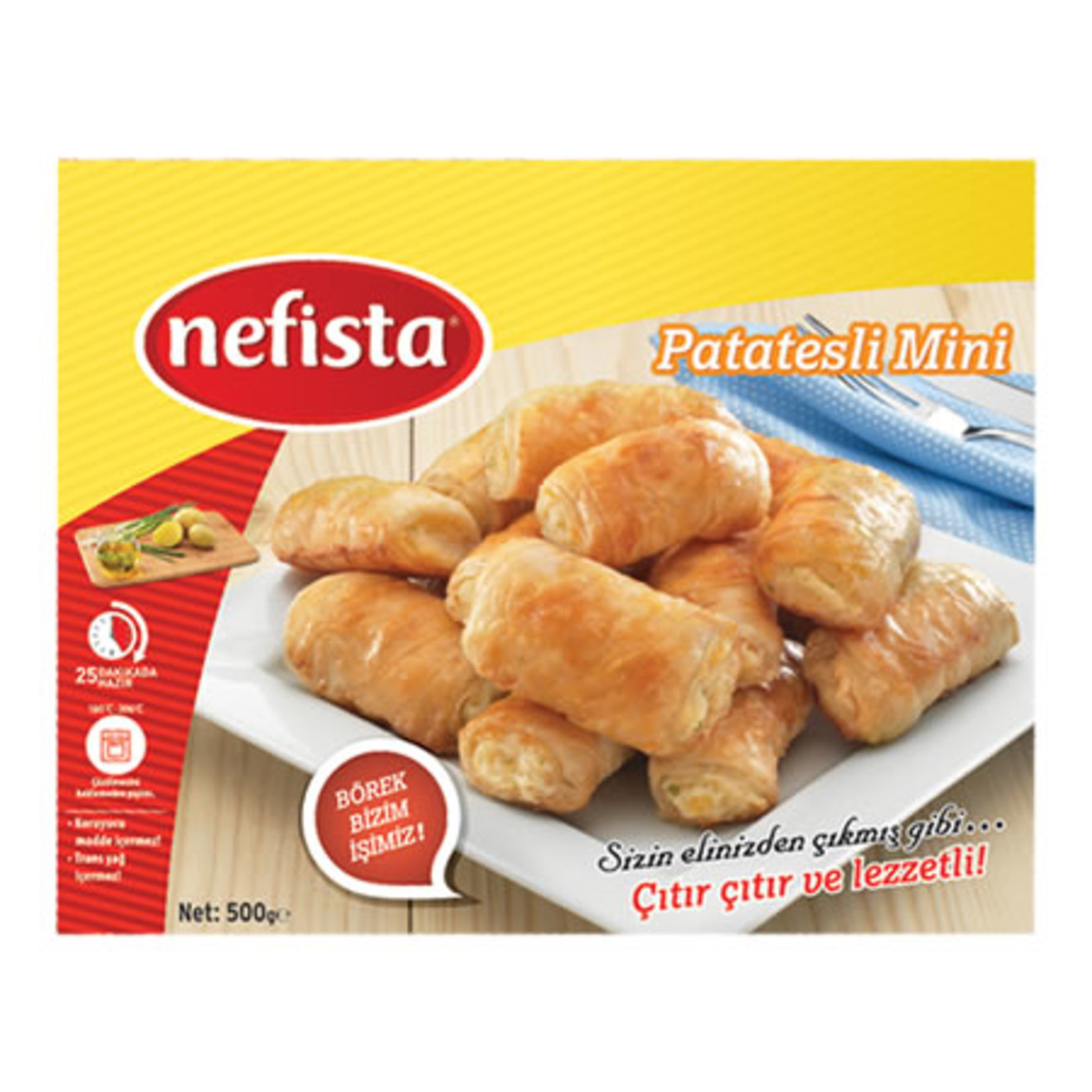 Nefista Patatesli Mini Rulo 500 G