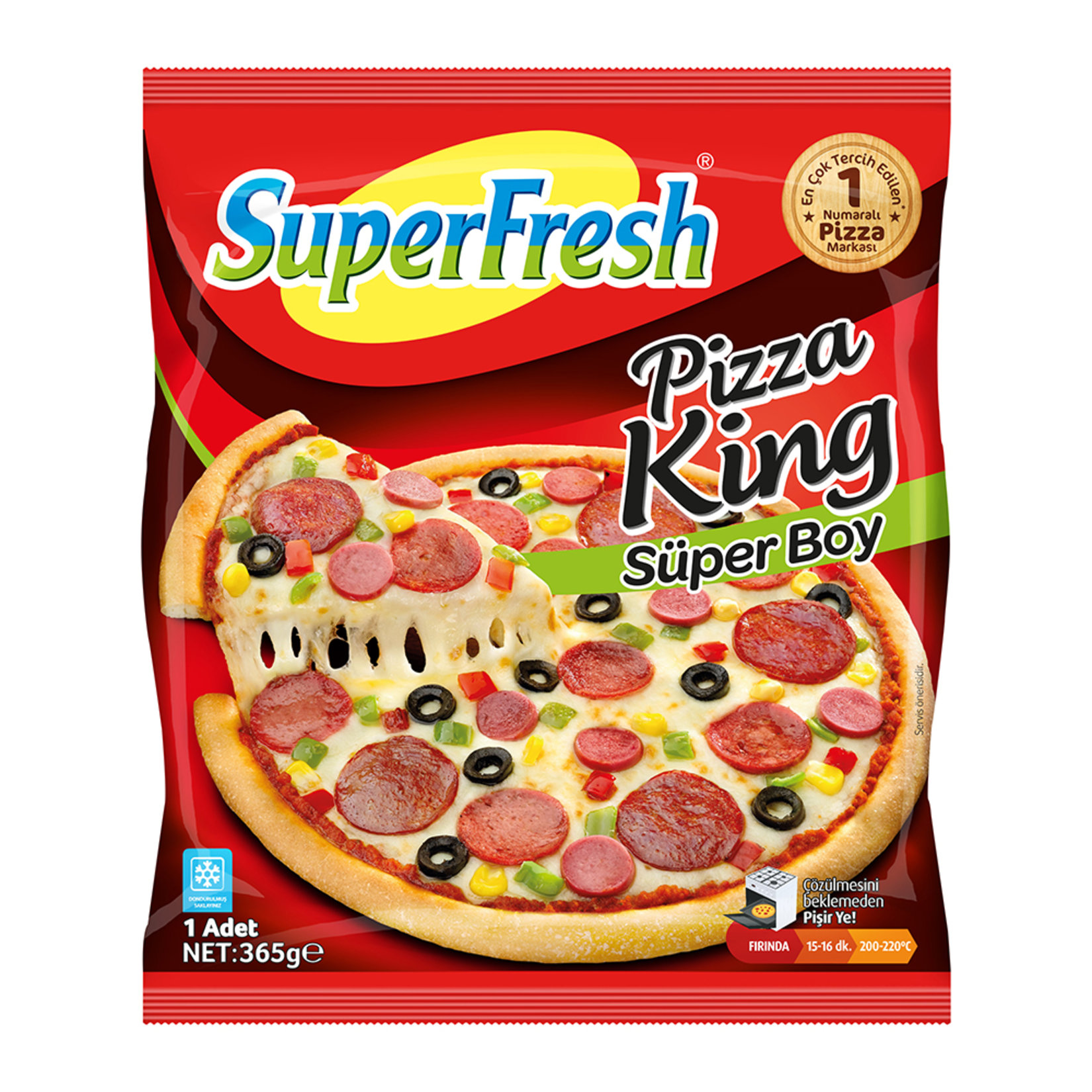 Superfresh Pizza King Süper Boy 365 G