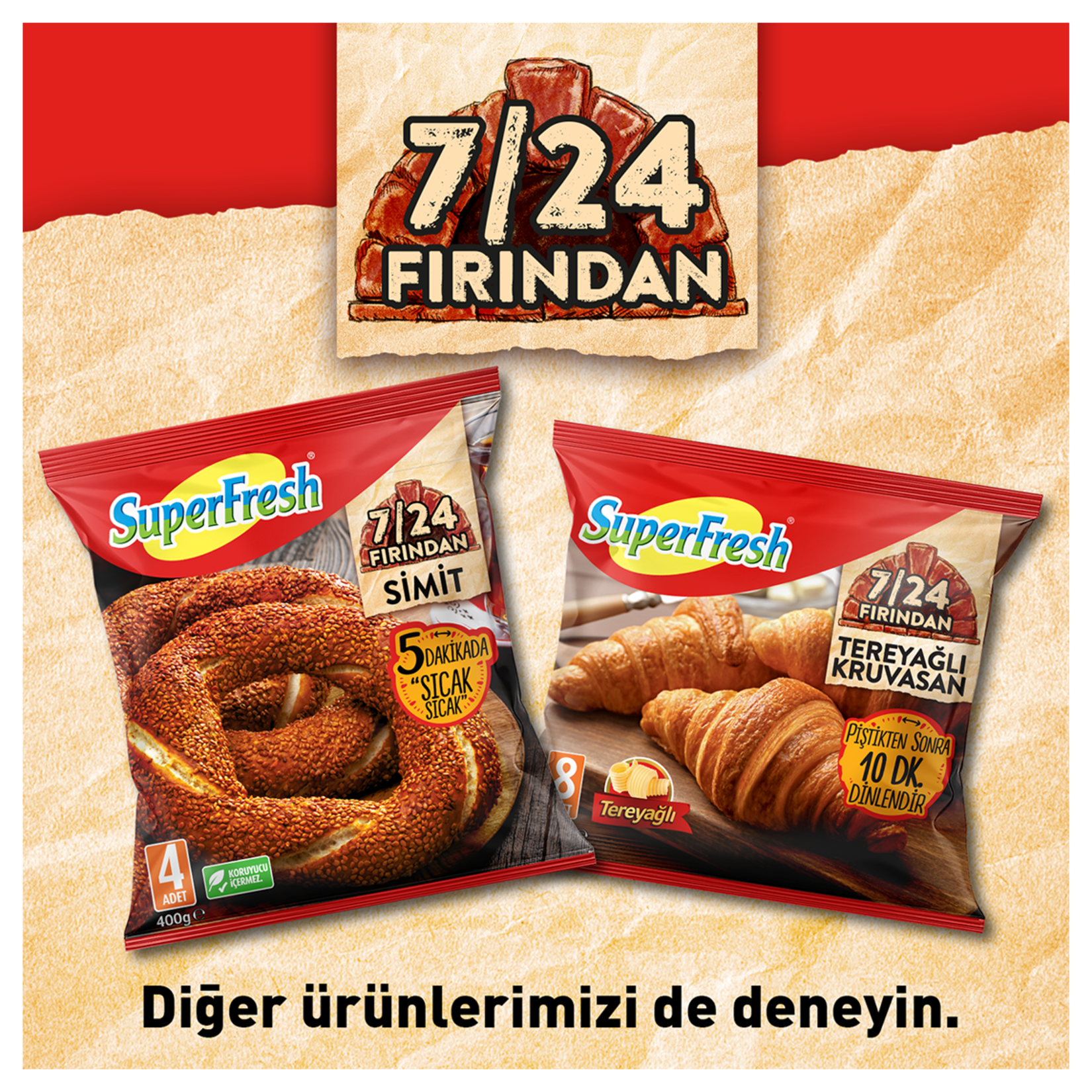 Superfresh 7/24 Fırından Sade Poğaça 420 G - Görsel 2