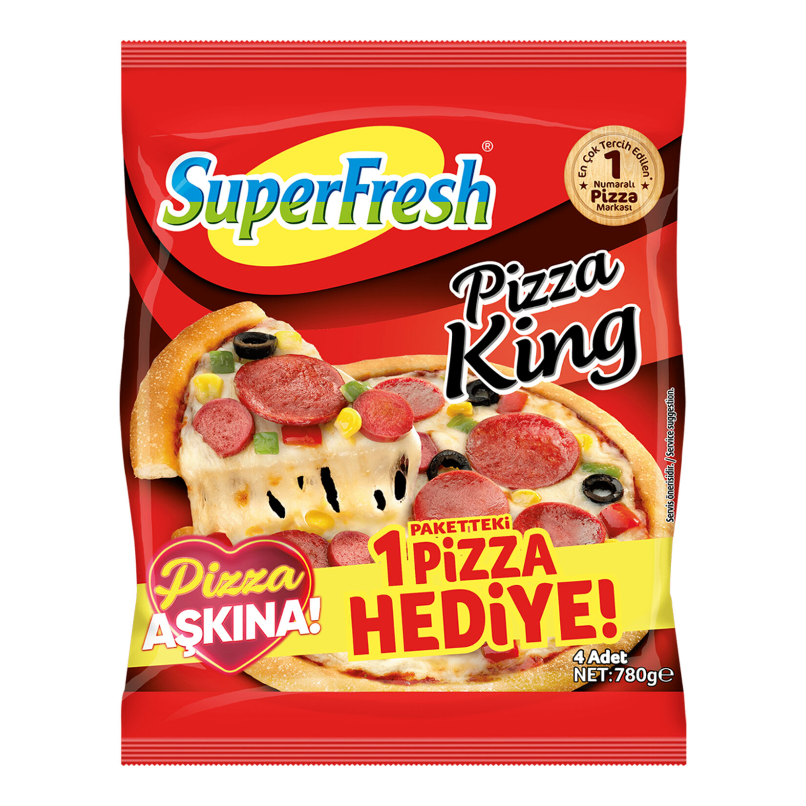 Superfresh Pizza King 4 Al 3 Öde 780 G