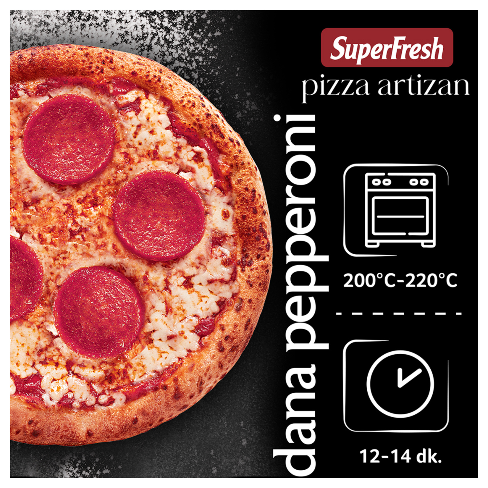 Superfresh Pizza Artizan Pepperoni 445 G - Görsel 3
