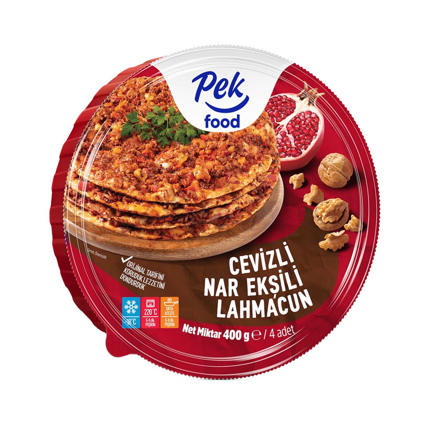 Pek Food Cevizli Nar Ekşili Lahmacun 400 G
