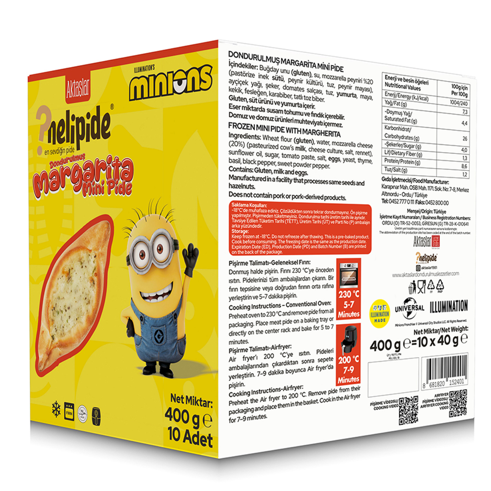 Nelipide Minions Margarita Mini Pide 400 G - Görsel 2