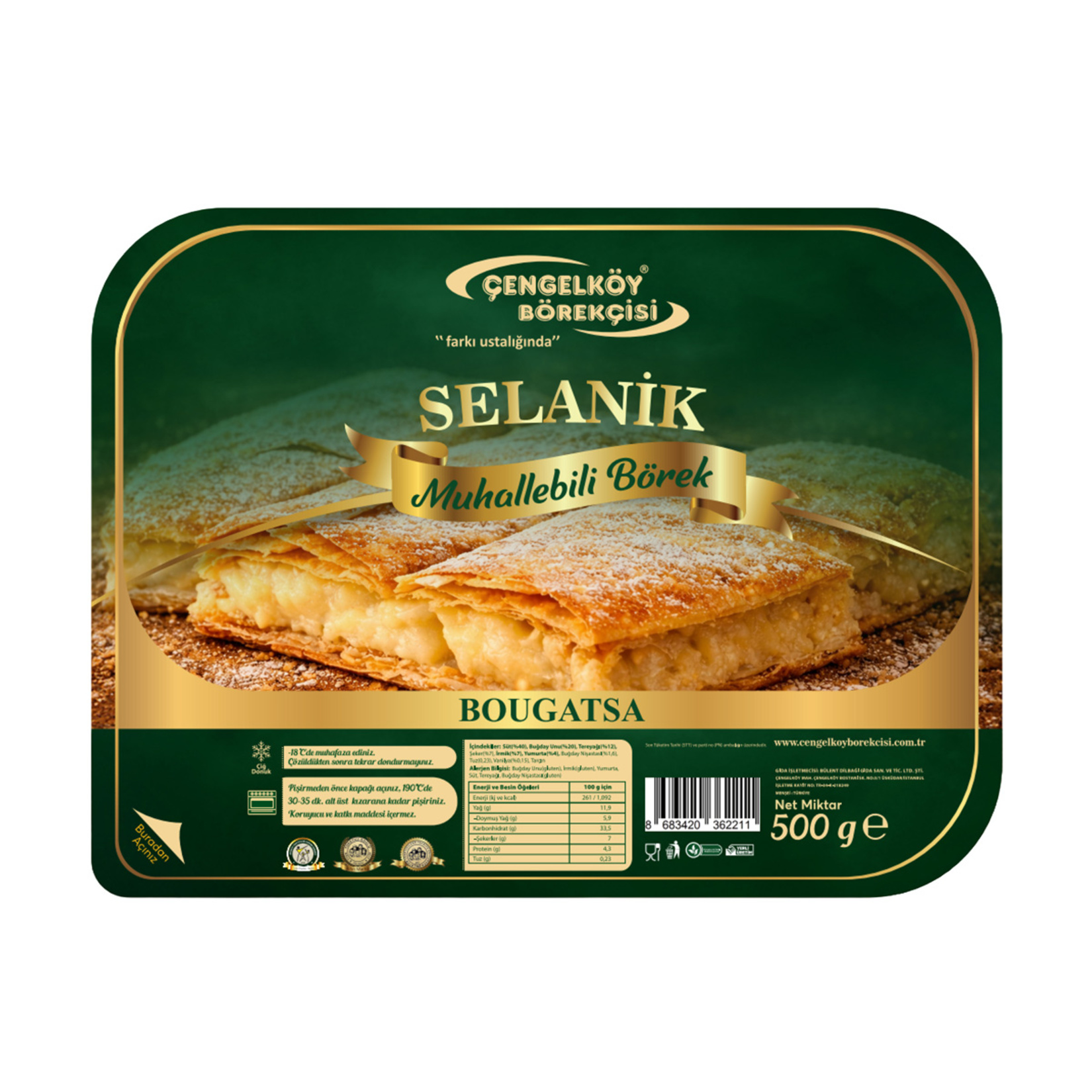 Çengelköy Selanik Muhallebili Börek Bougatsa 500 G