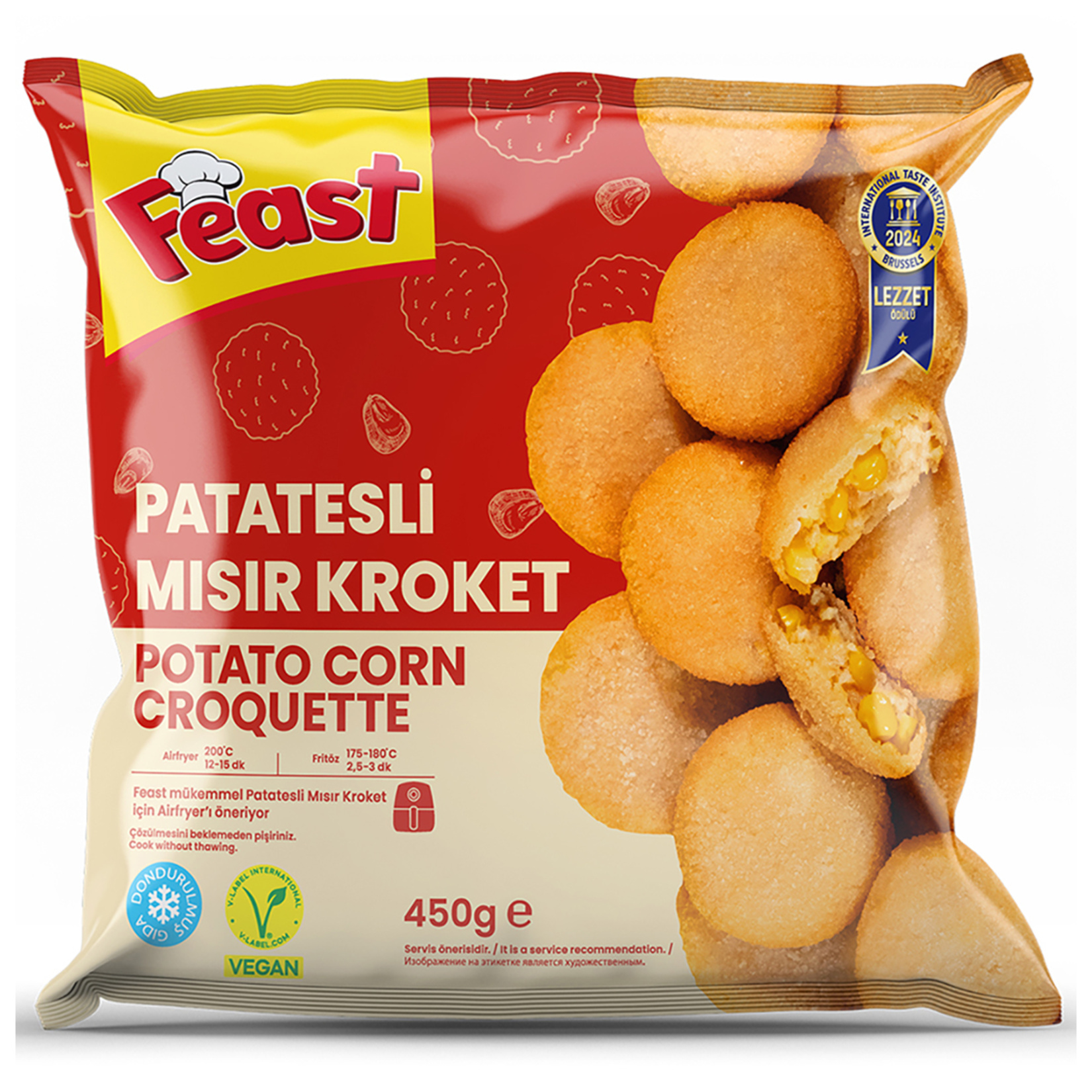 Feast Dondurulmuş Patatesli Mısır Kroket 450 G