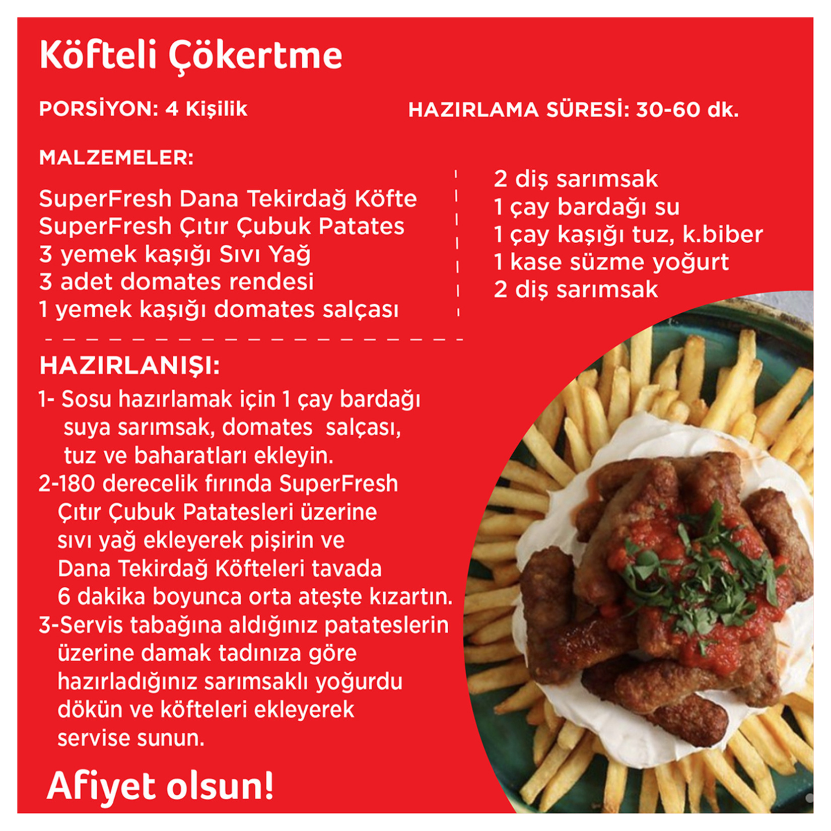 Superfresh Dana Tekirdağ Köfte 300 G - Görsel 3