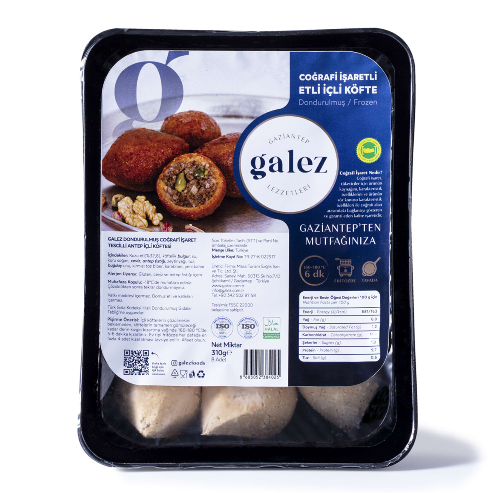 Galez Coğrafi İşaretli Antep İçli Köfte 310 G