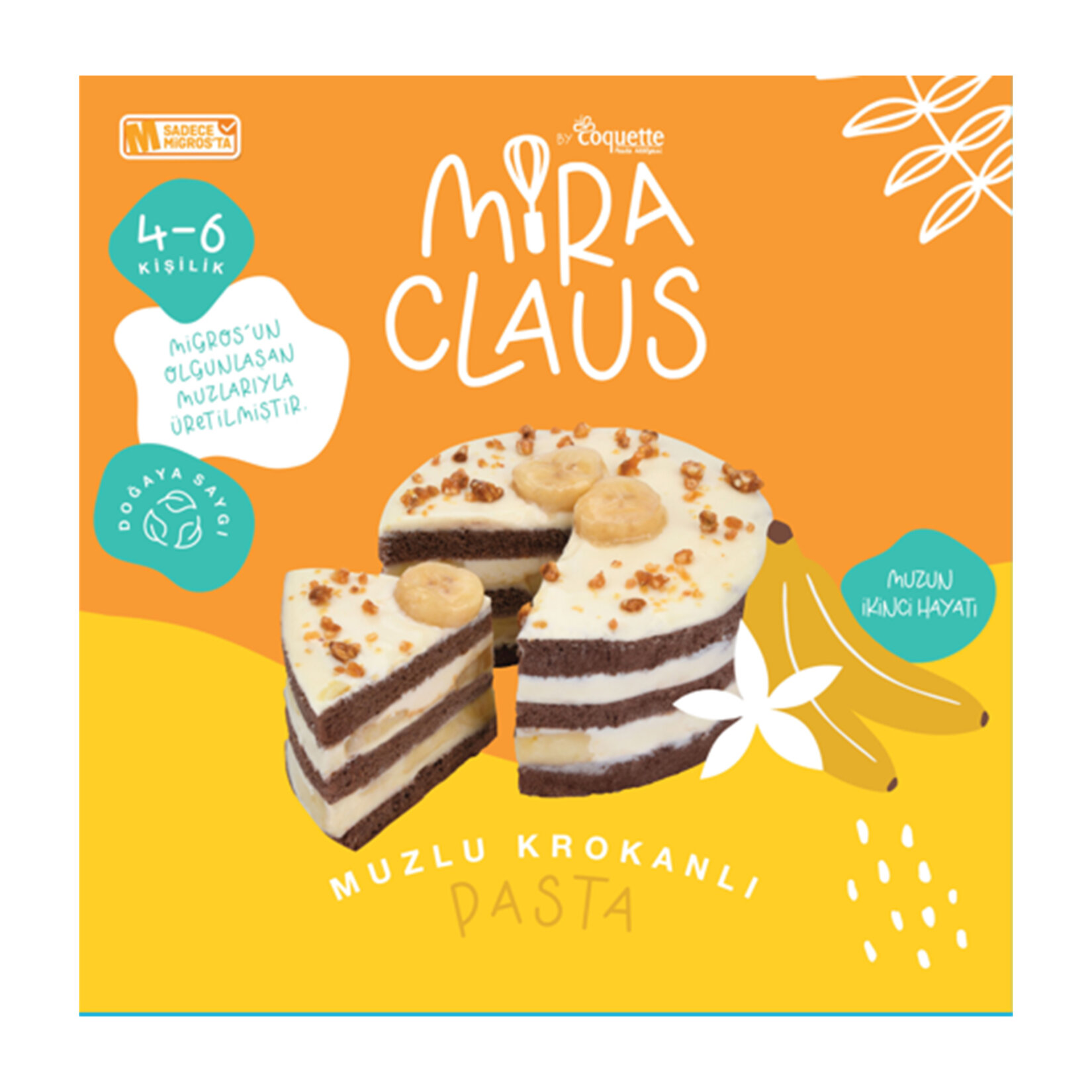 Mira Claus Muzlu Krokanlı Pasta 650 G