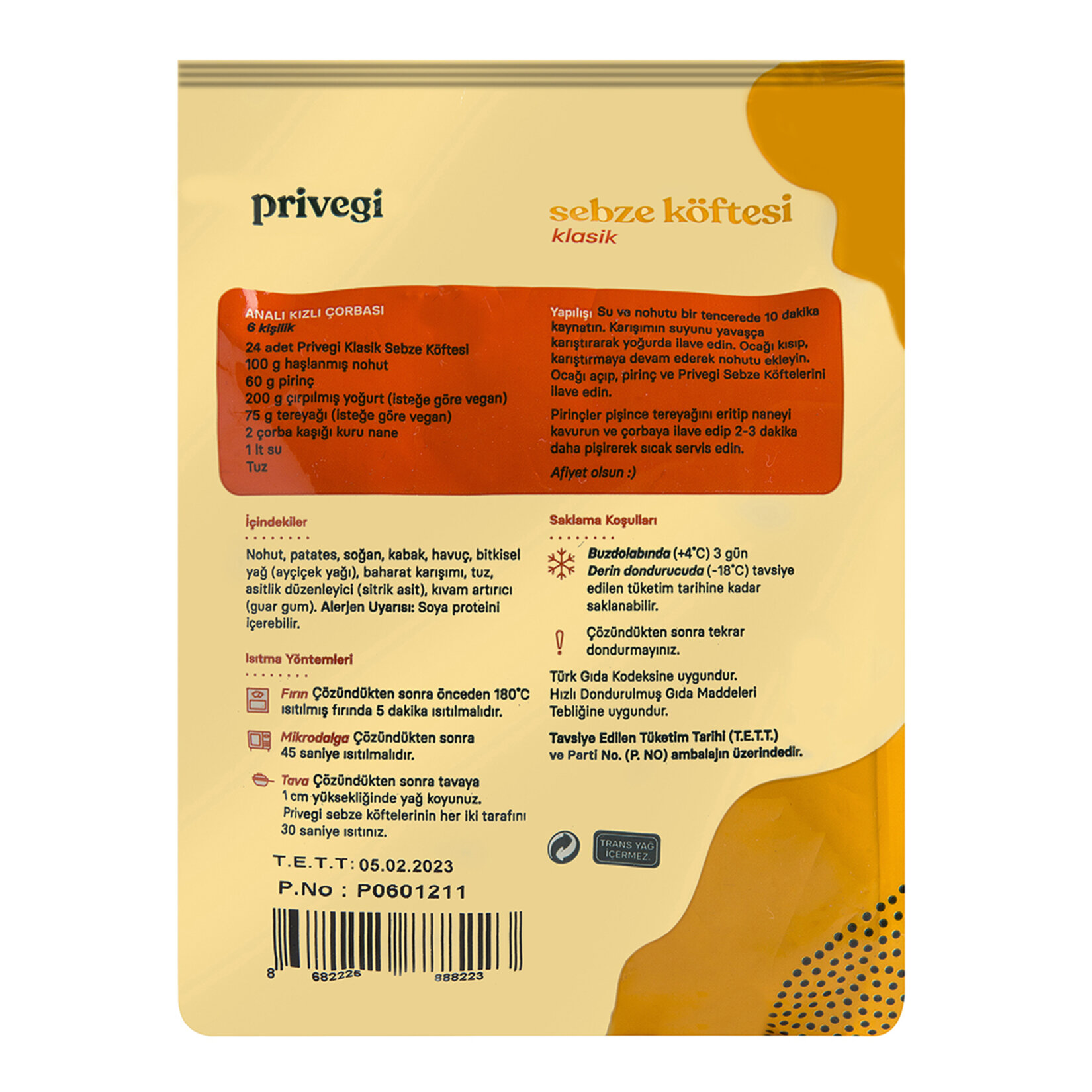 Privegi Sebze Köftesi Klasik 240 G - Görsel 2