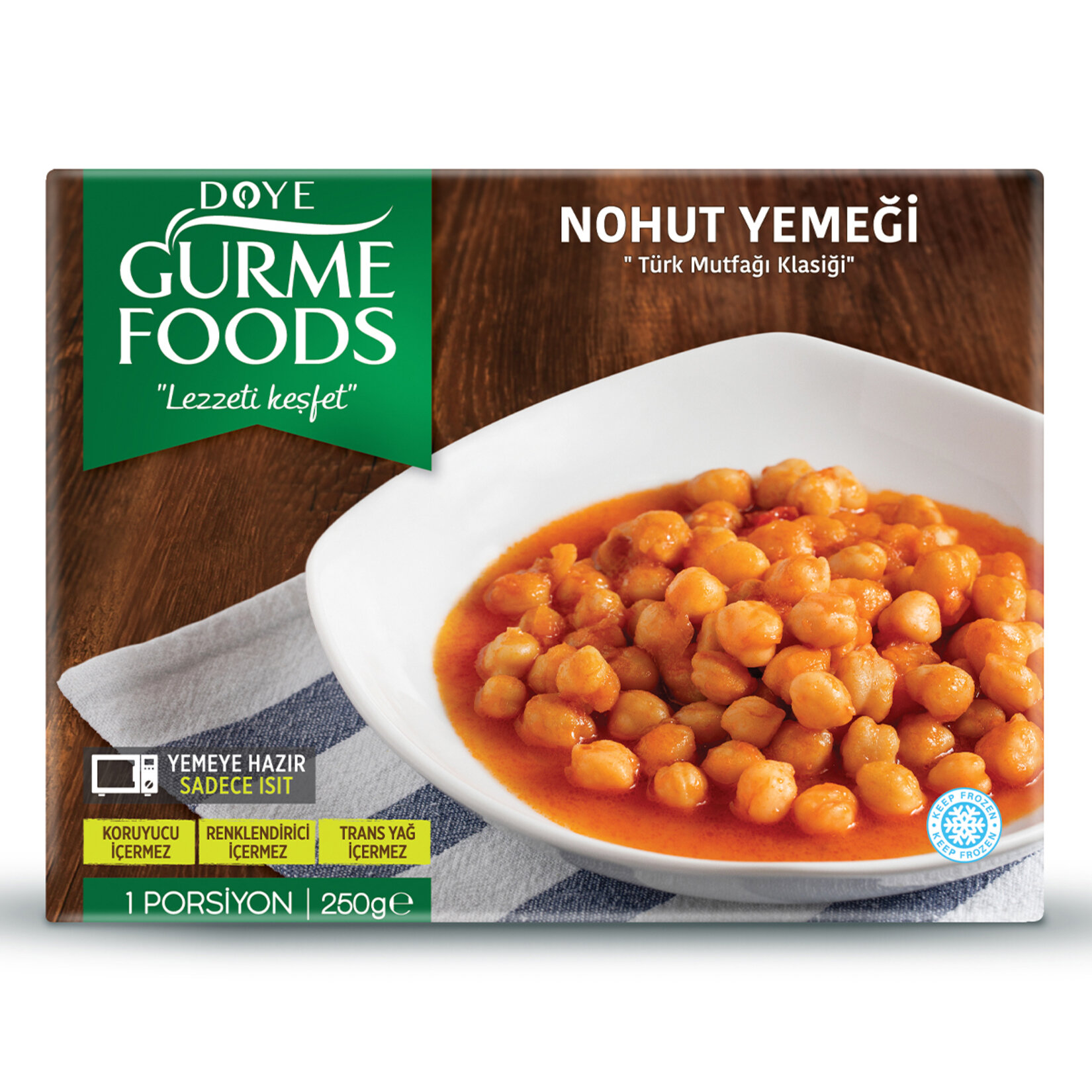 Doye Gurmefoods Dondurulmuş Nohut Yemeği 250 G - Görsel 1
