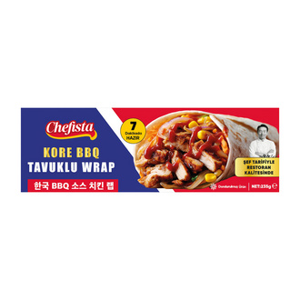 Chefista Dondurulmuş Kore BBQ Tavuklu Wrap 235 G