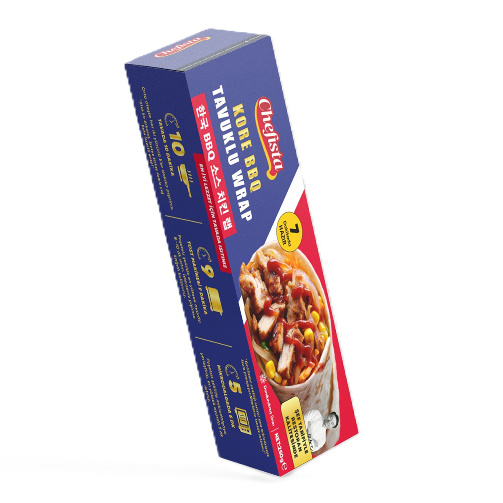 Chefista Dondurulmuş Kore BBQ Tavuklu Wrap 235 G - Görsel 2