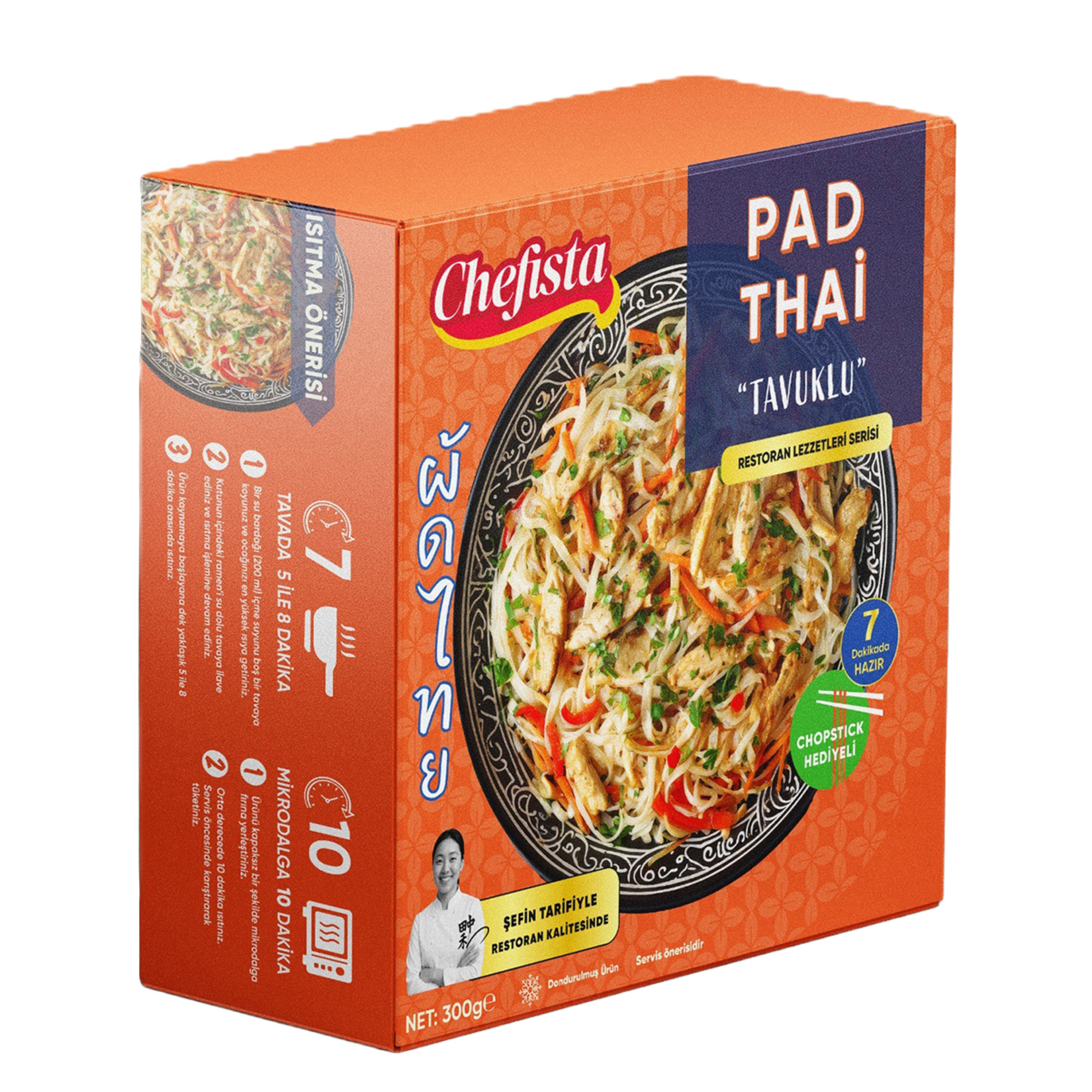 Chefista Dondurulmuş Tavuklu Pad Thai 340 G - Görsel 2