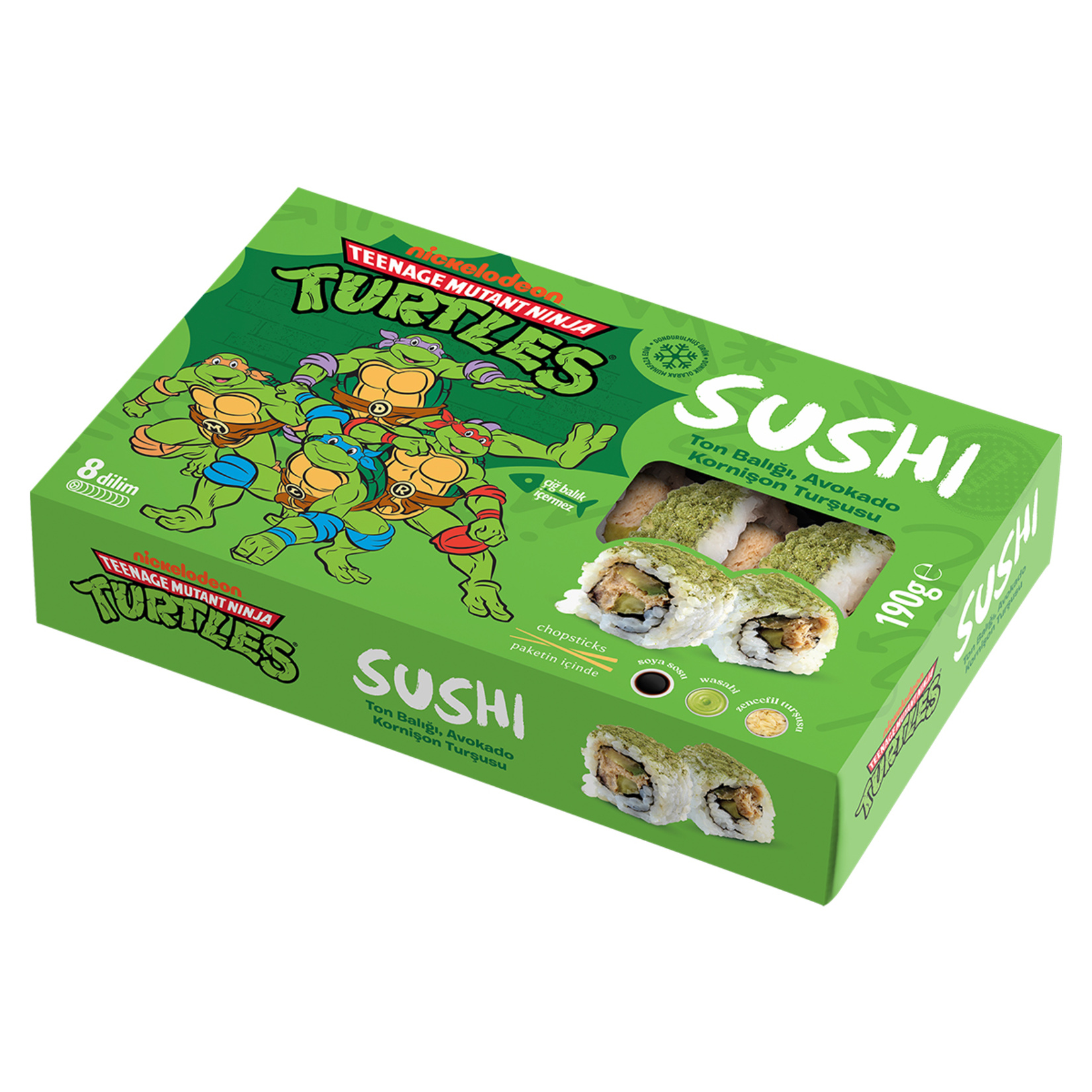 Nickeloedon Ninja Turtles Ton Balıklı Roll Sushi 190 G - Görsel 1