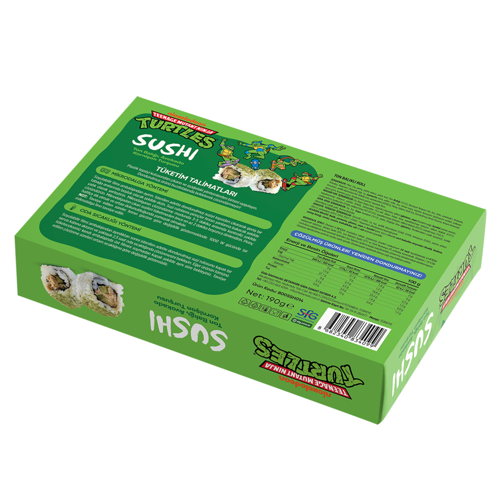 Nickeloedon Ninja Turtles Ton Balıklı Roll Sushi 190 G - Görsel 2