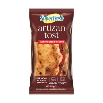 Superfresh Sucuk Kaşar Acukalı Artizan Tost 165 g