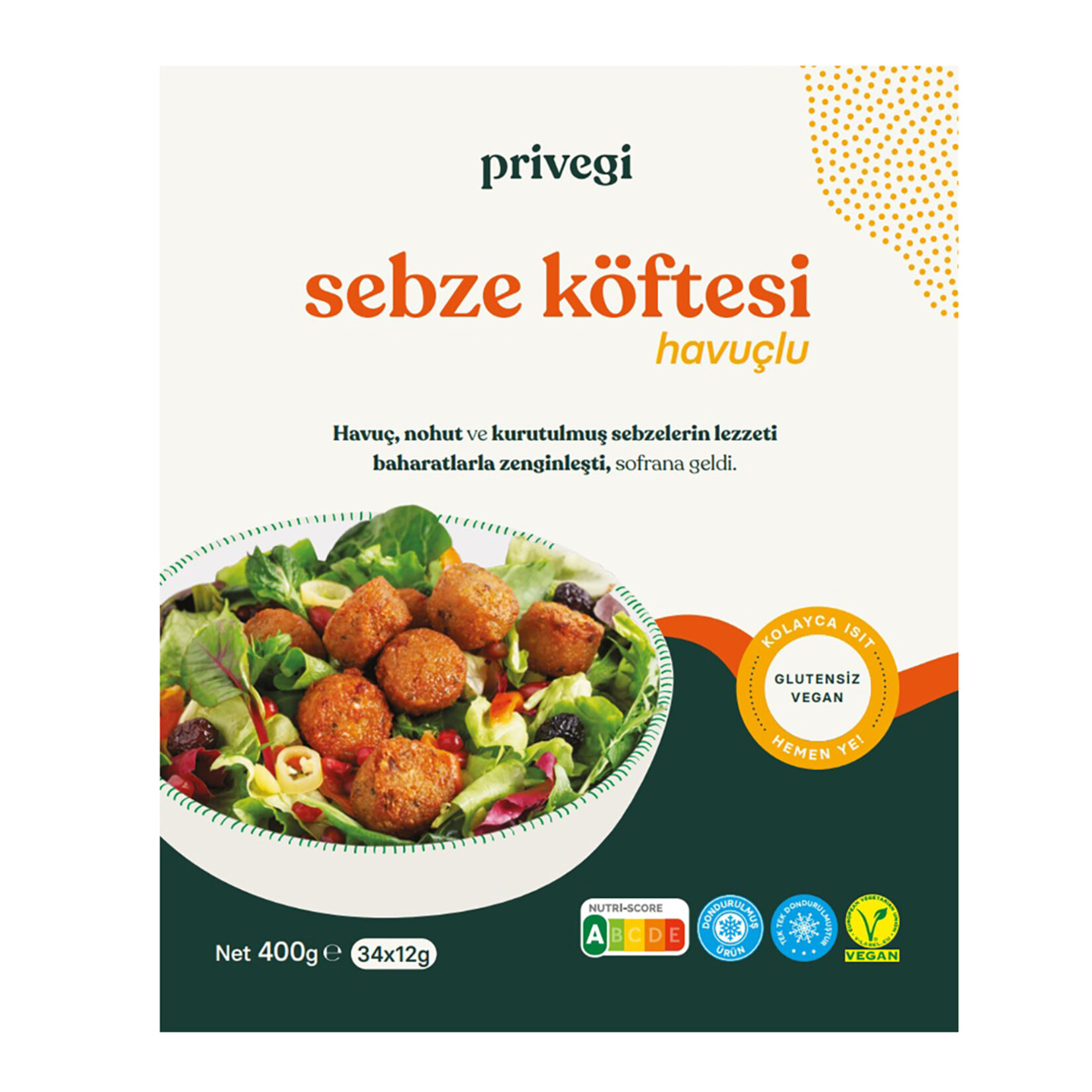 Privegi Havuçlu Sebze Köftesi 400 G